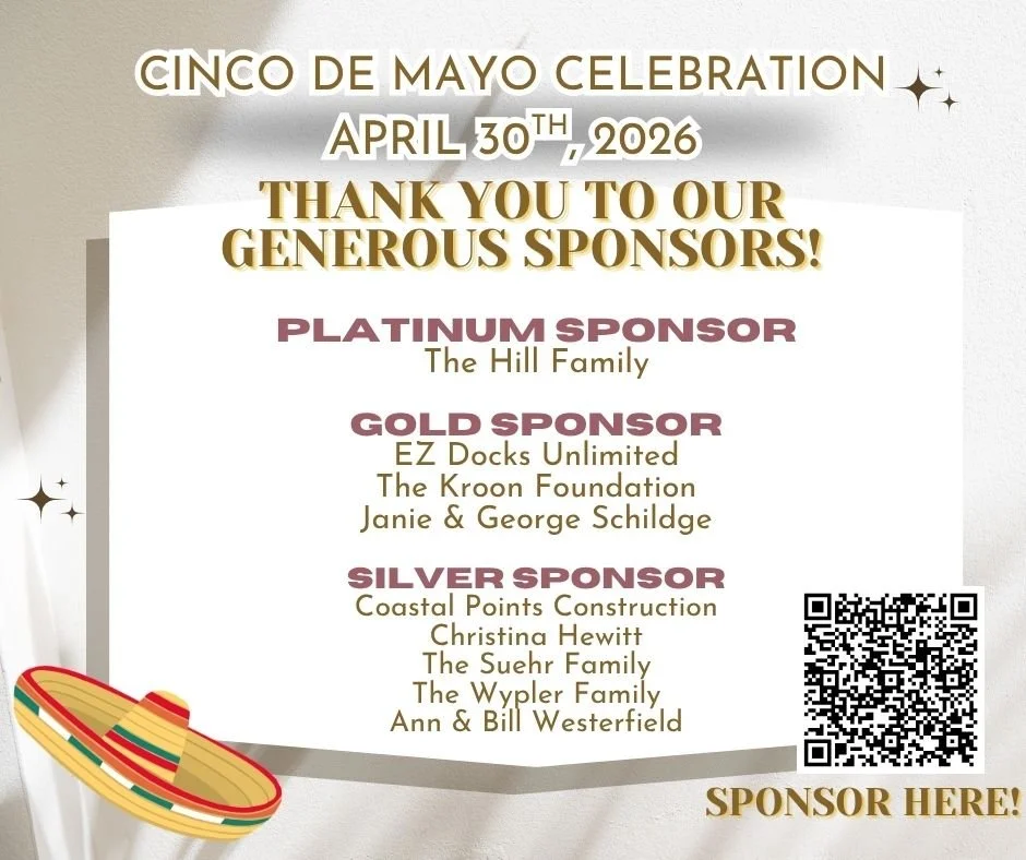 Please join us at the end of this month for our Cinco de Mayo Celebration fundraiser! 

Thank you so much to our sponsors! Your support is vital to keeping our mission alive.
 
Consider taking out a sponsorship or individual ticket! 

cincodemayoMDCC