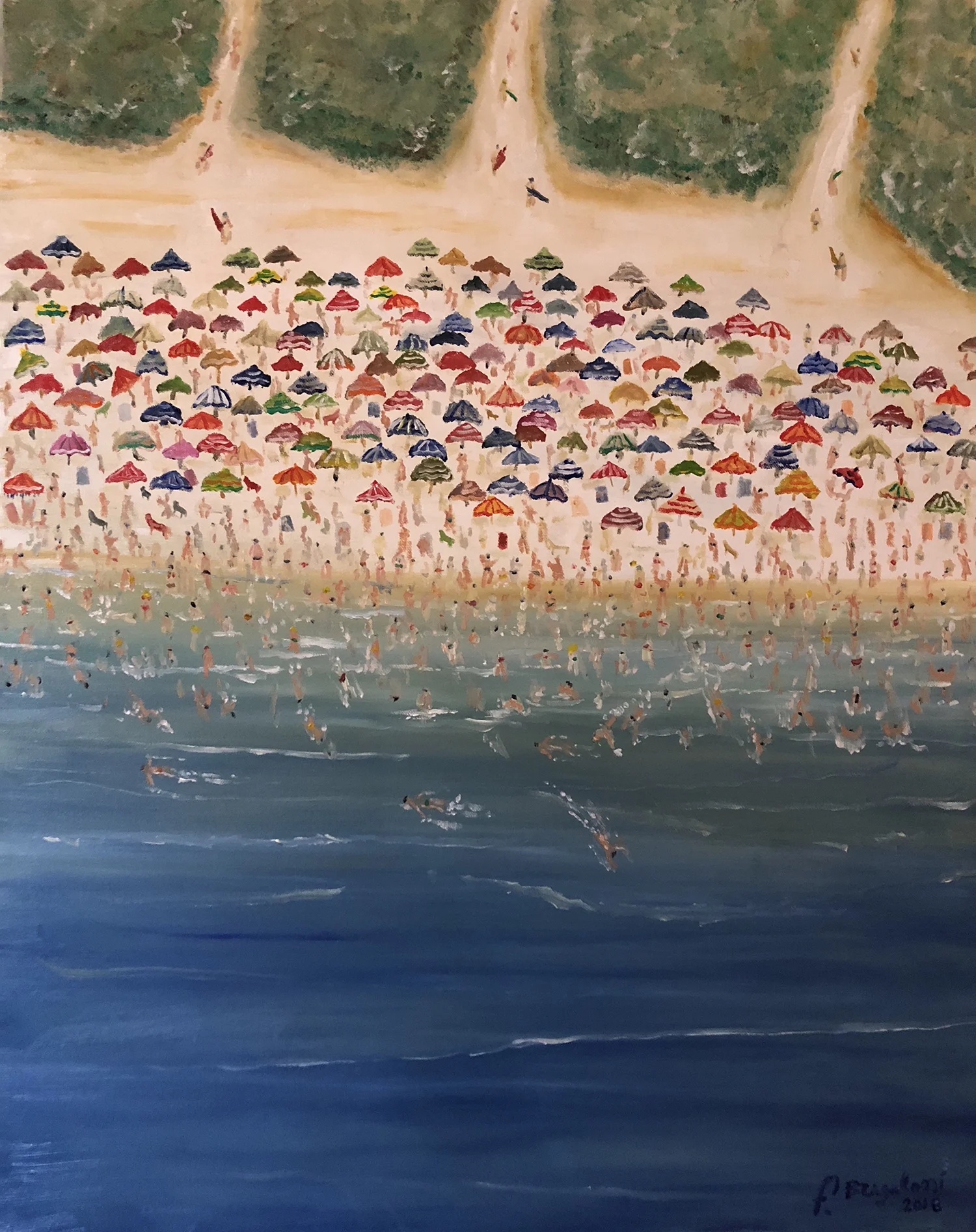 Italian summer, oil on canvas - 20”x 24”