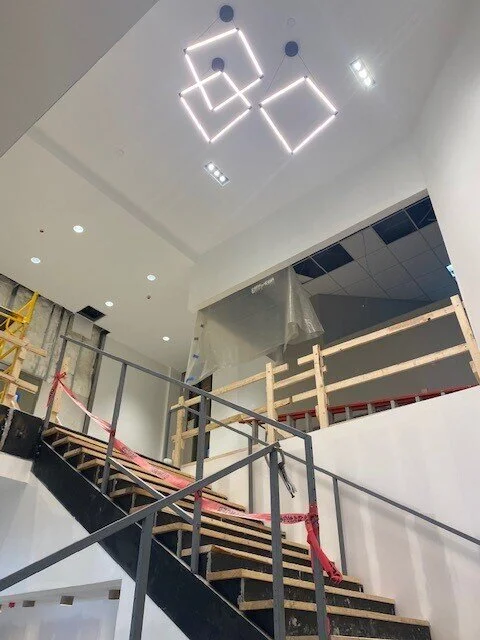  Looking up to plaza level from tenant lounge 