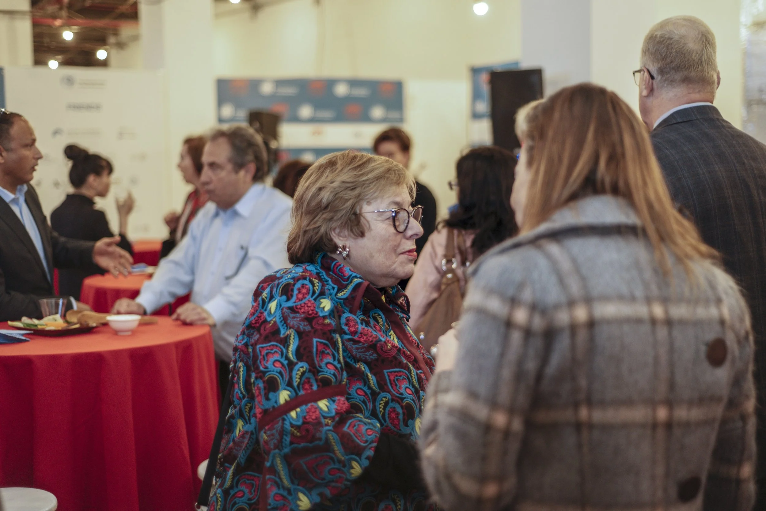 Margery Kraus and guests