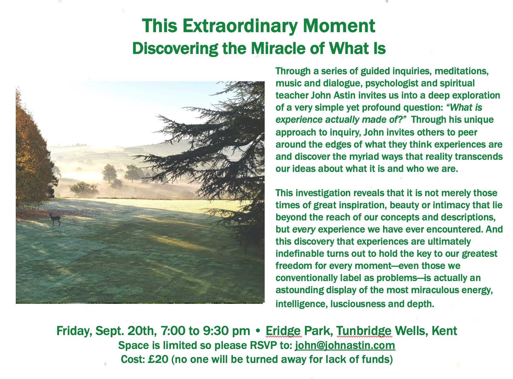 This Extraordinary Moment: Discovering the Miracle of What Is