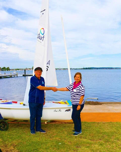Launch of the new Headstart Sailability boat - the "Sue Mc"