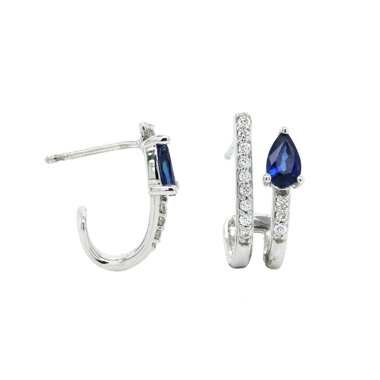 The-Janet-14K-White-Gold-2-Row-Diamond-and-Sapphire-Huggie-Earrings-14K-White-Gold-front-SDE1557.jpeg