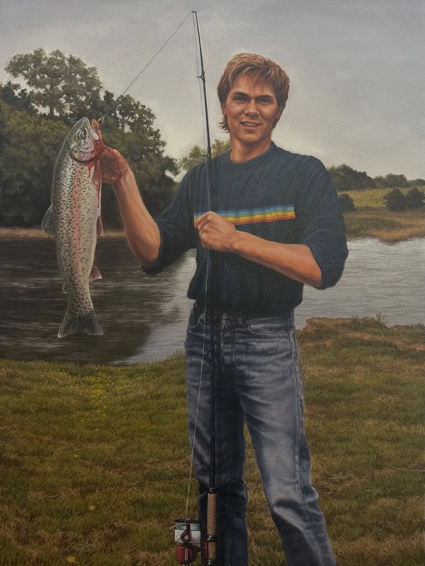 Memories of Myth became officially open to the public at @customshousemuseum starting today! I thought it might be interesting to share the first of 5 pairs of paintings from the show, and expand a bit about their meaning:

&ldquo;Magic Mentor: Wise 