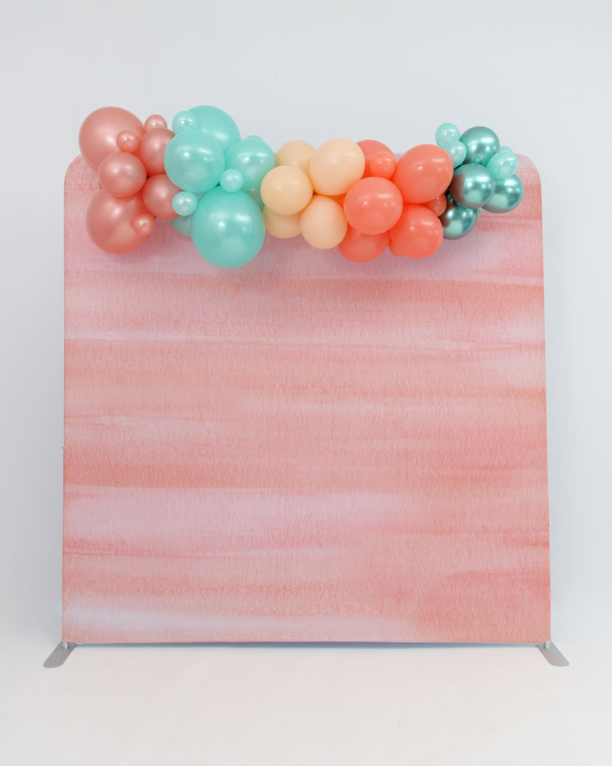 Coral and Mint Garland with Backdrop
