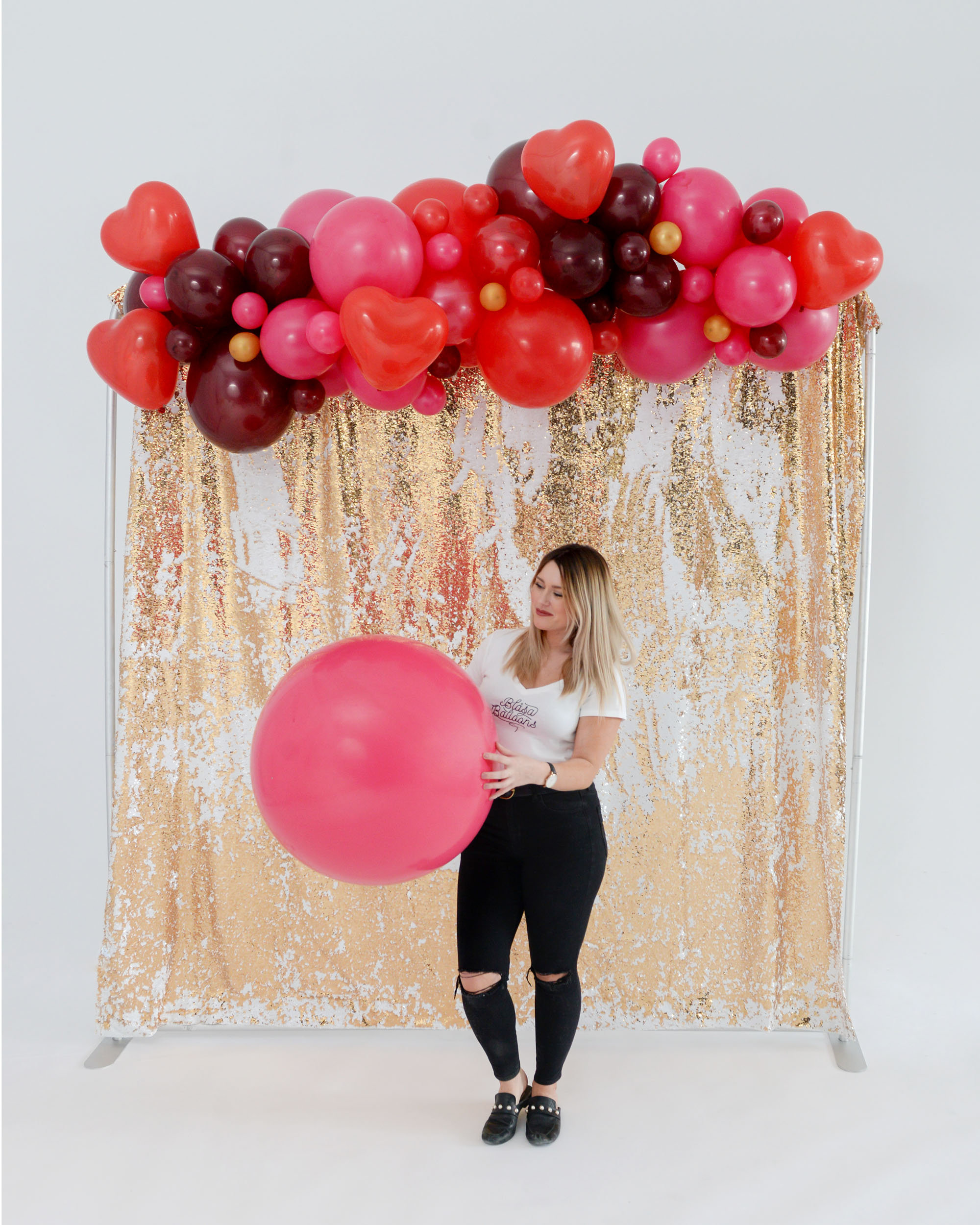 Girl With Pink Jumbo Balloon