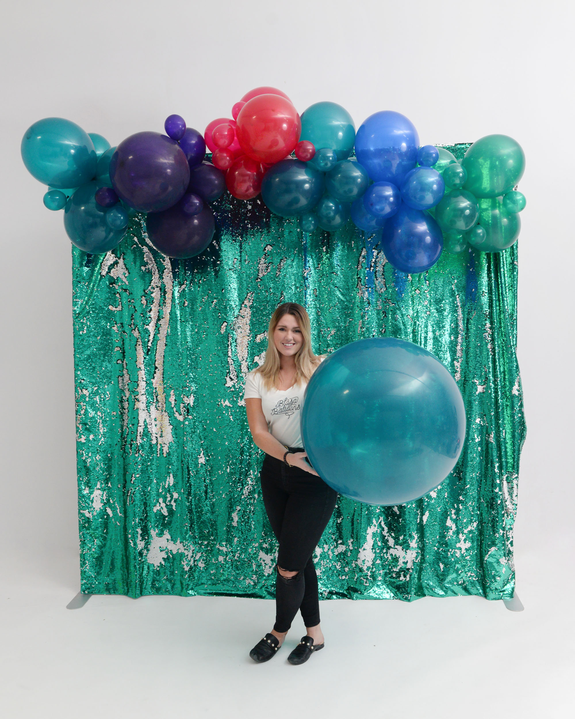 Girl With Jewel Jumbo Balloon