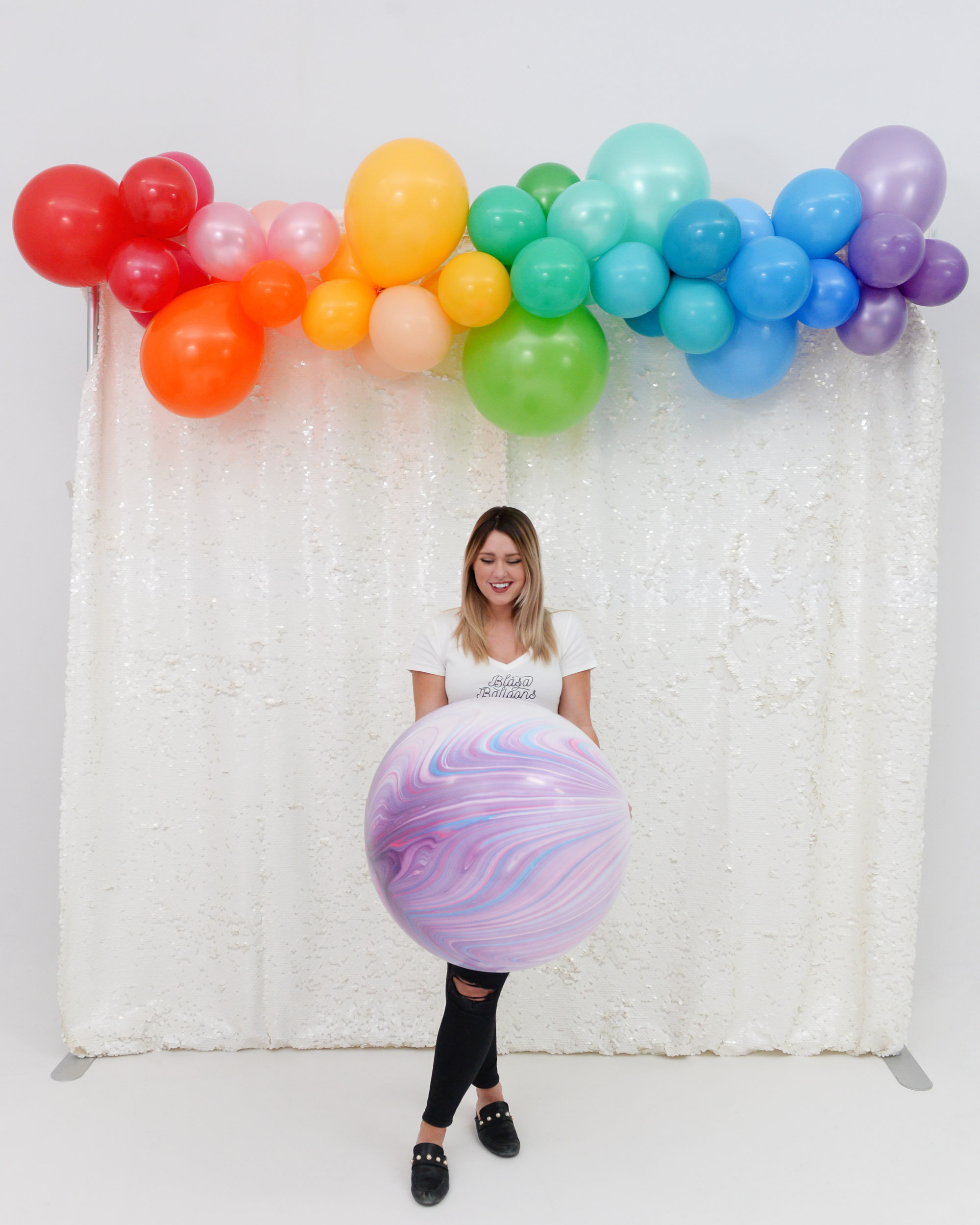 Girl With Agate Jumbo Balloon