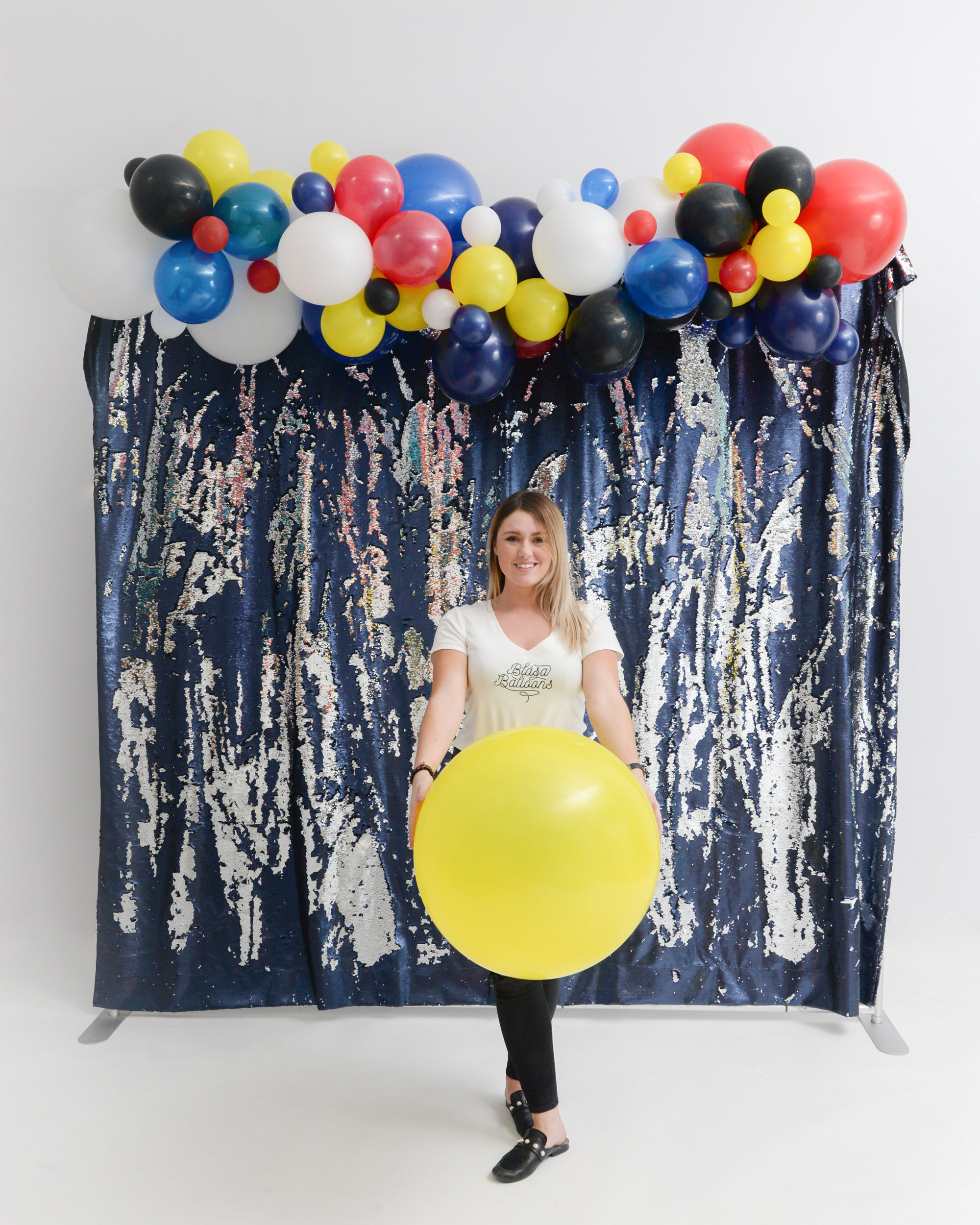 Girl With Yellow Jumbo Balloon
