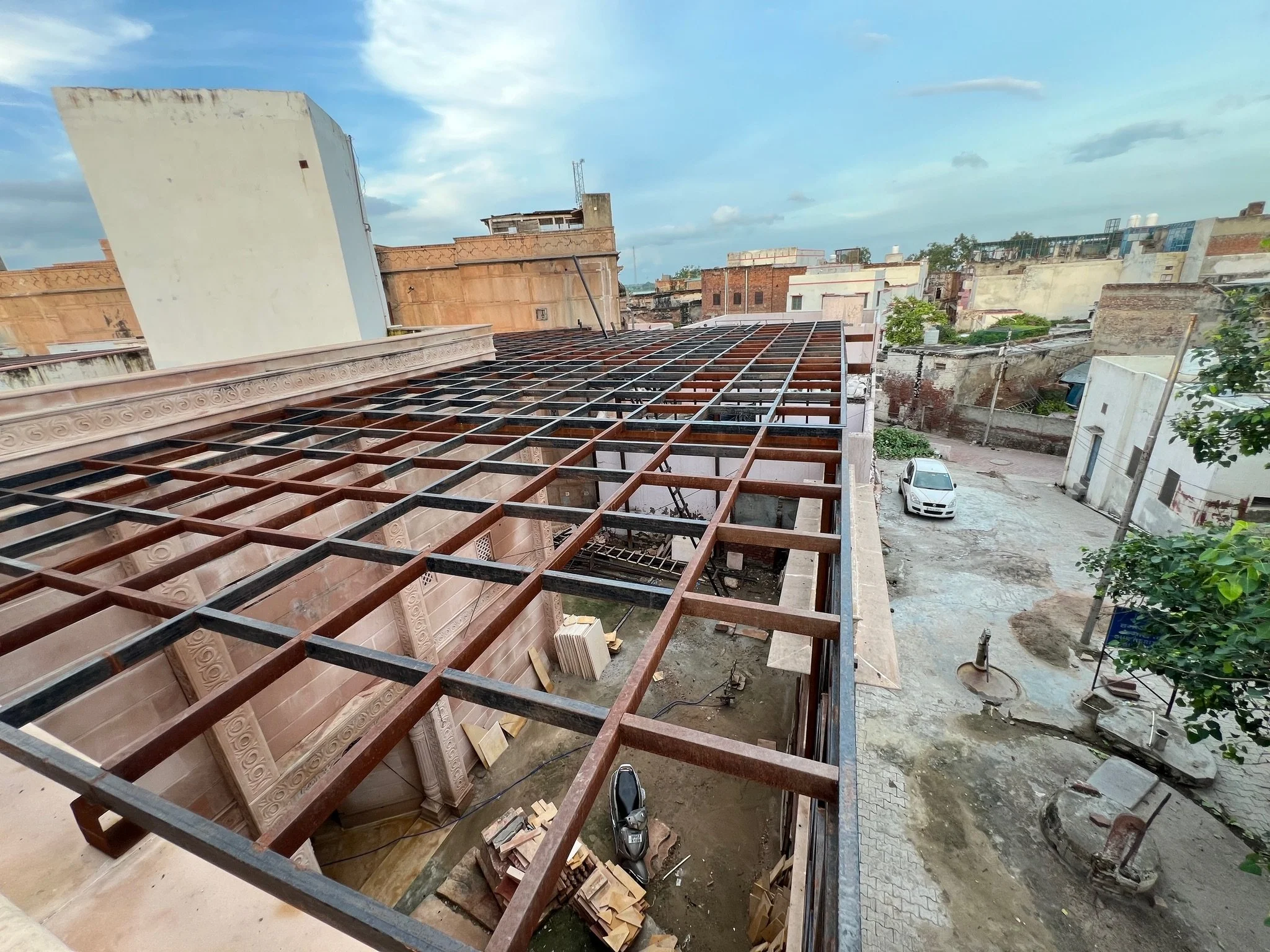 Steel frame - Top View