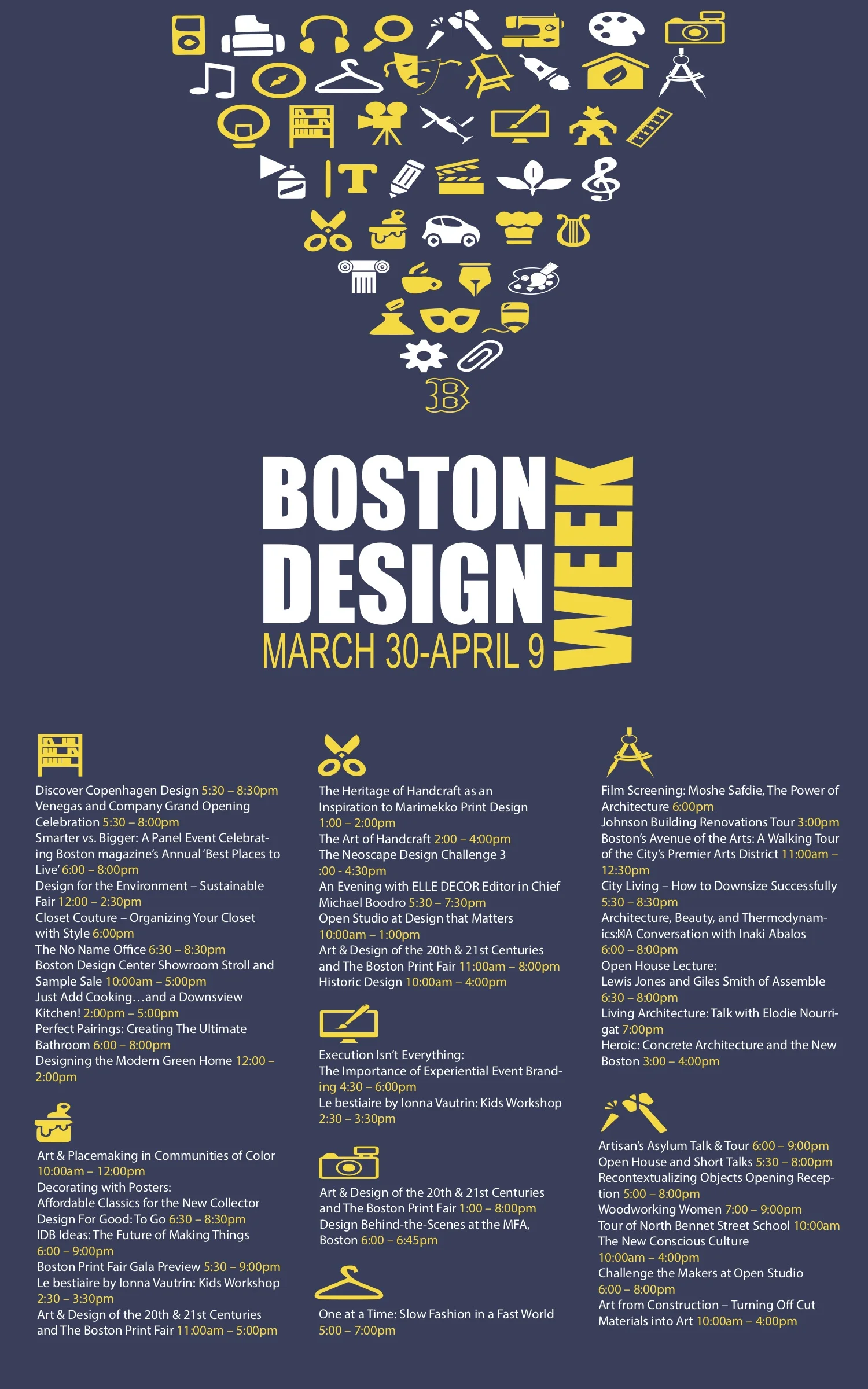 BOSTON DESIGN WEEK: POSTER AND INVITATION — CAOIMHE MOSLEY