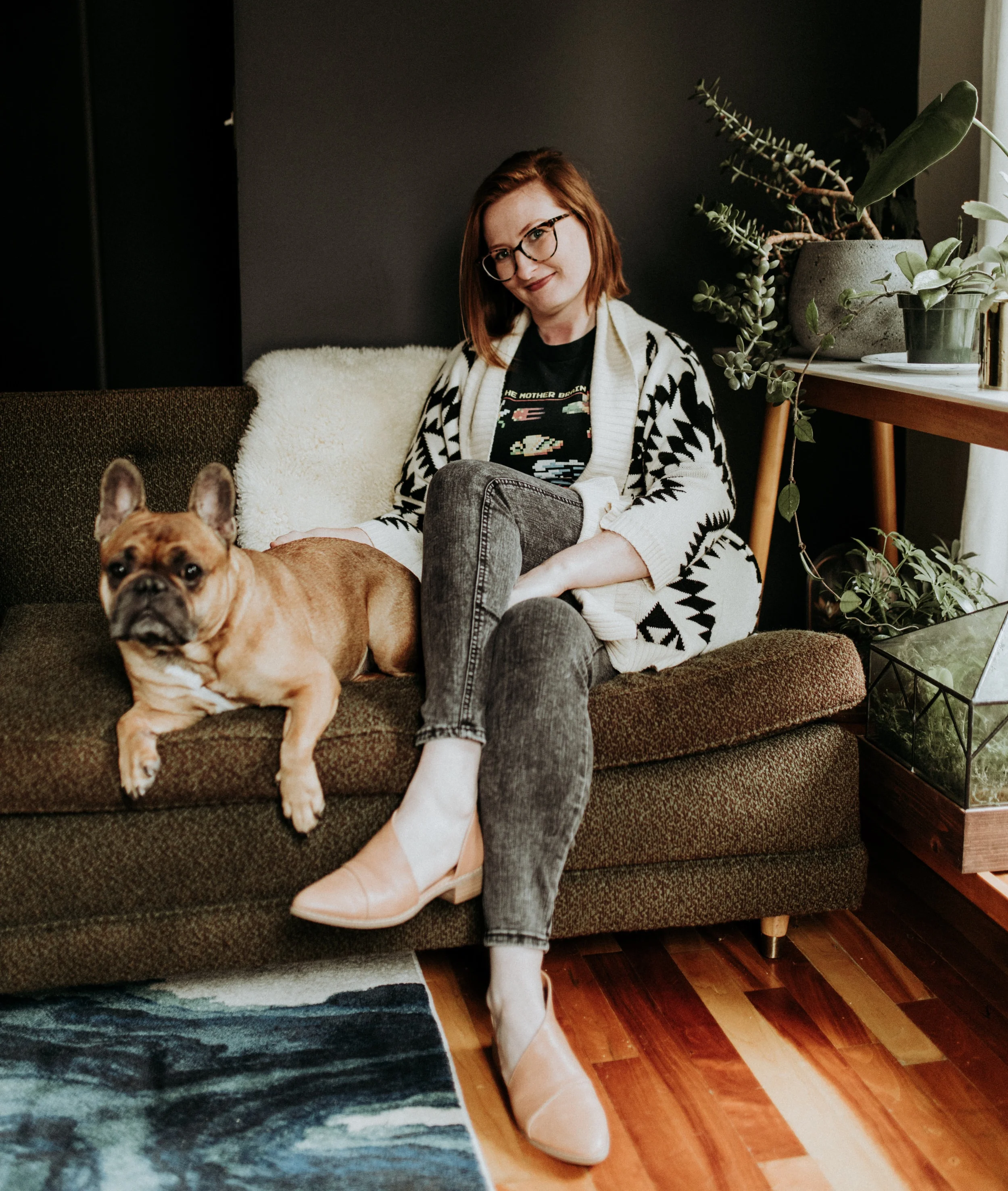 Jenn + her pup, Clydesdale