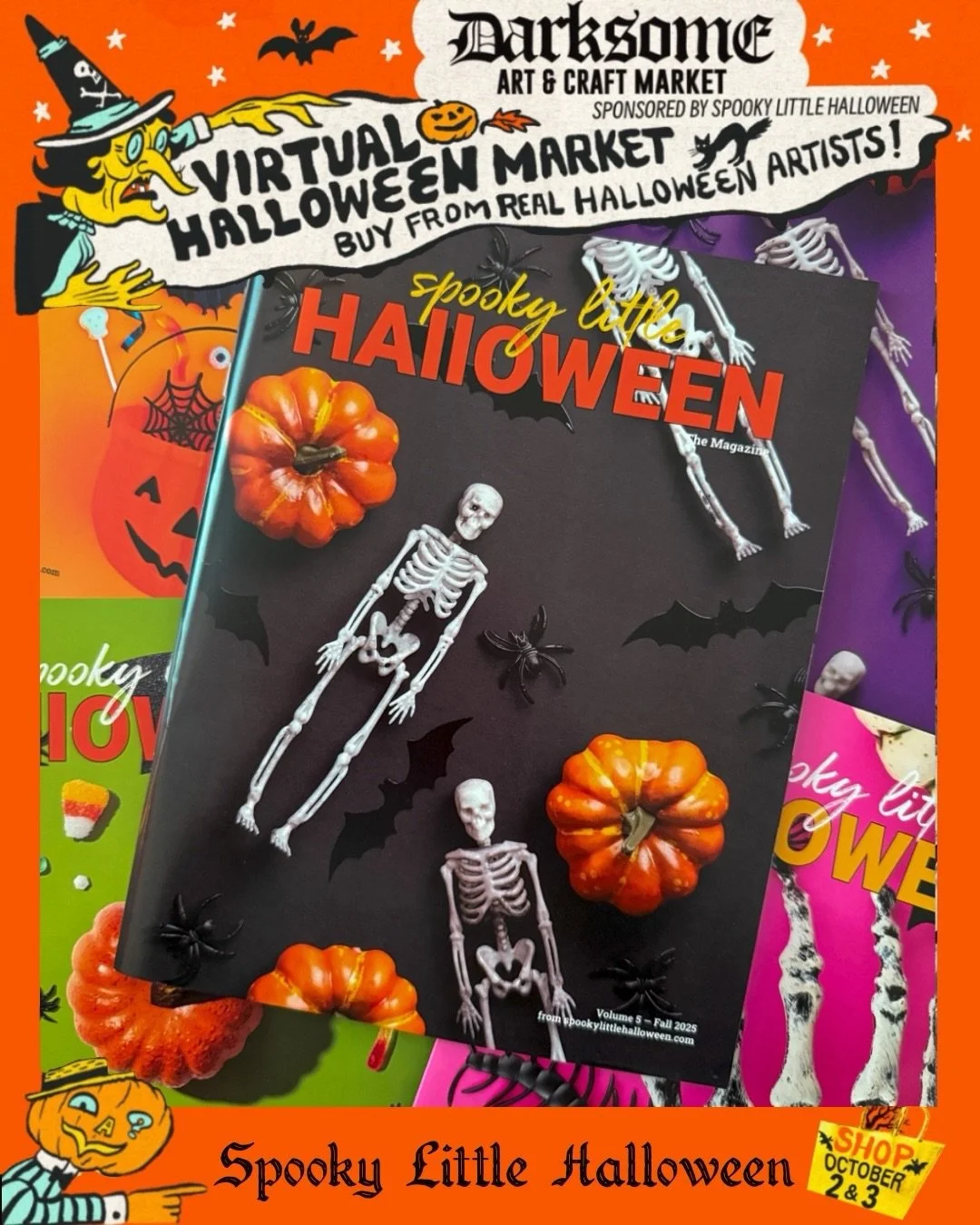ᐯIᖇTᑌᗩᒪ ᕼᗩᒪᒪOᗯEEᑎ ᗩᖇT ᗰᗩᖇKET 🎃 Event Sponsor Announcement 🎙️ @spookylittlehalloween 

Spooky Little Halloween is an independently published magazine and blog founded in 2015 by Miranda Enzor, a lifelong Halloween lover who believes October 31st is 