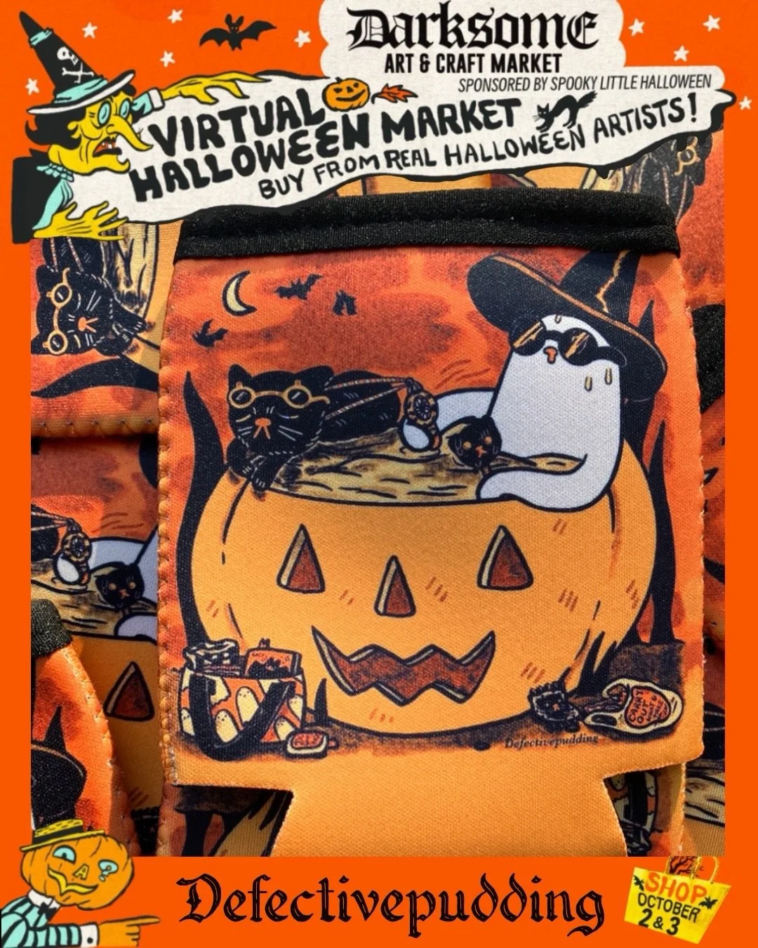 ᐯIᖇTᑌᗩᒪ ᕼᗩᒪᒪOᗯEEᑎ ᗩᖇT ᗰᗩᖇKET 🎃 Artist Announcement 🎙️ @defectivepudding 

Defectivepudding is a self-taught illustrator and visual artist who has been pursuing art professionally for several years. Her works have been shown in galleries throughout 