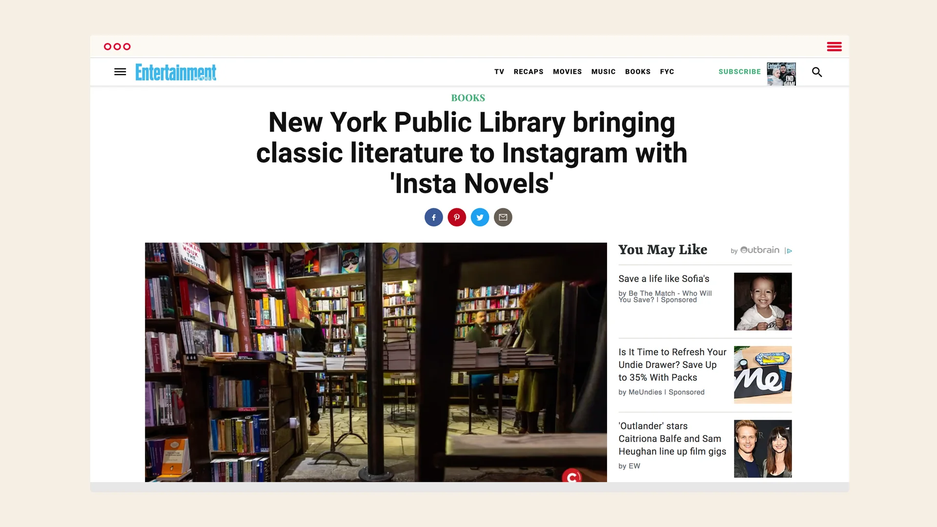 Image result for the new york public library insta novels