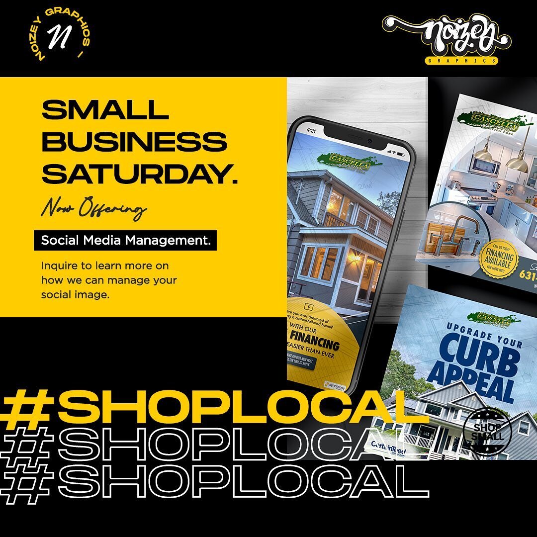 It&rsquo;s Small Business Saturday! Go out and support your local businesses, what are some of your favorite small business shops? 🛍 

We now offer Social Media Management 📱 let&rsquo;s chat about managing your social apps for your business 💬 

Me