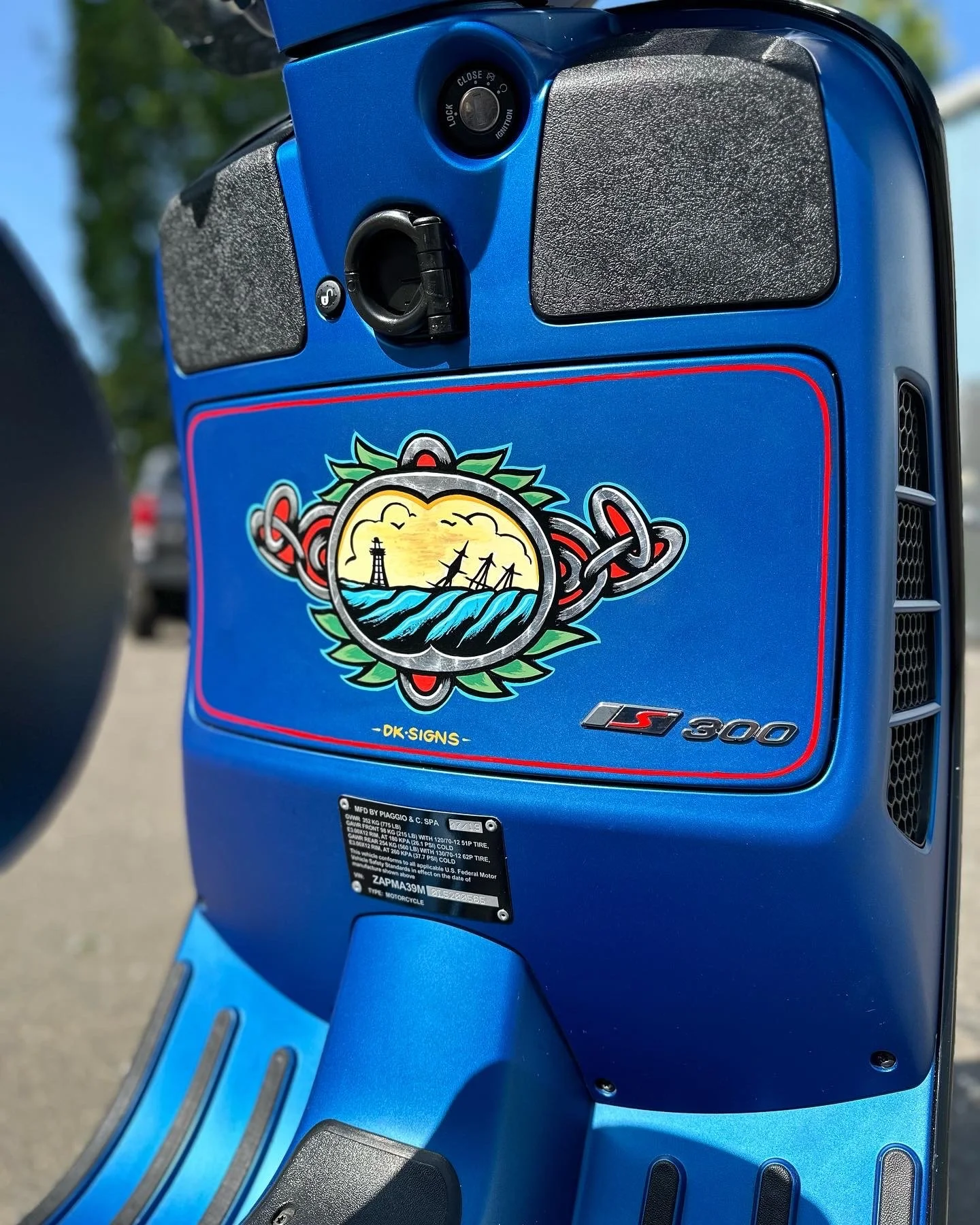 Custom Vespa Painting - Portland, Oregon