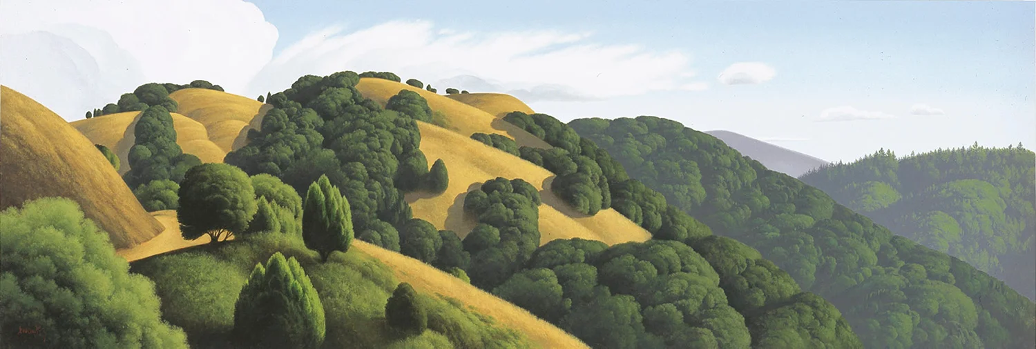 Ridgelines 30” x 90” Acrylic on canvas Private Collection