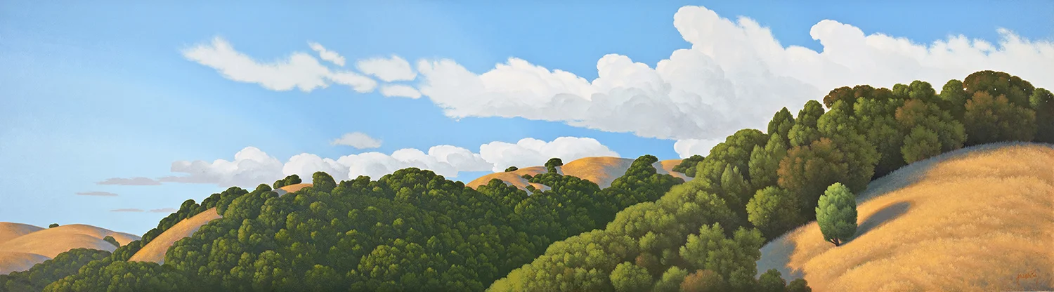 In the Light 30” x 108” Acrylic on canvas Private Collection