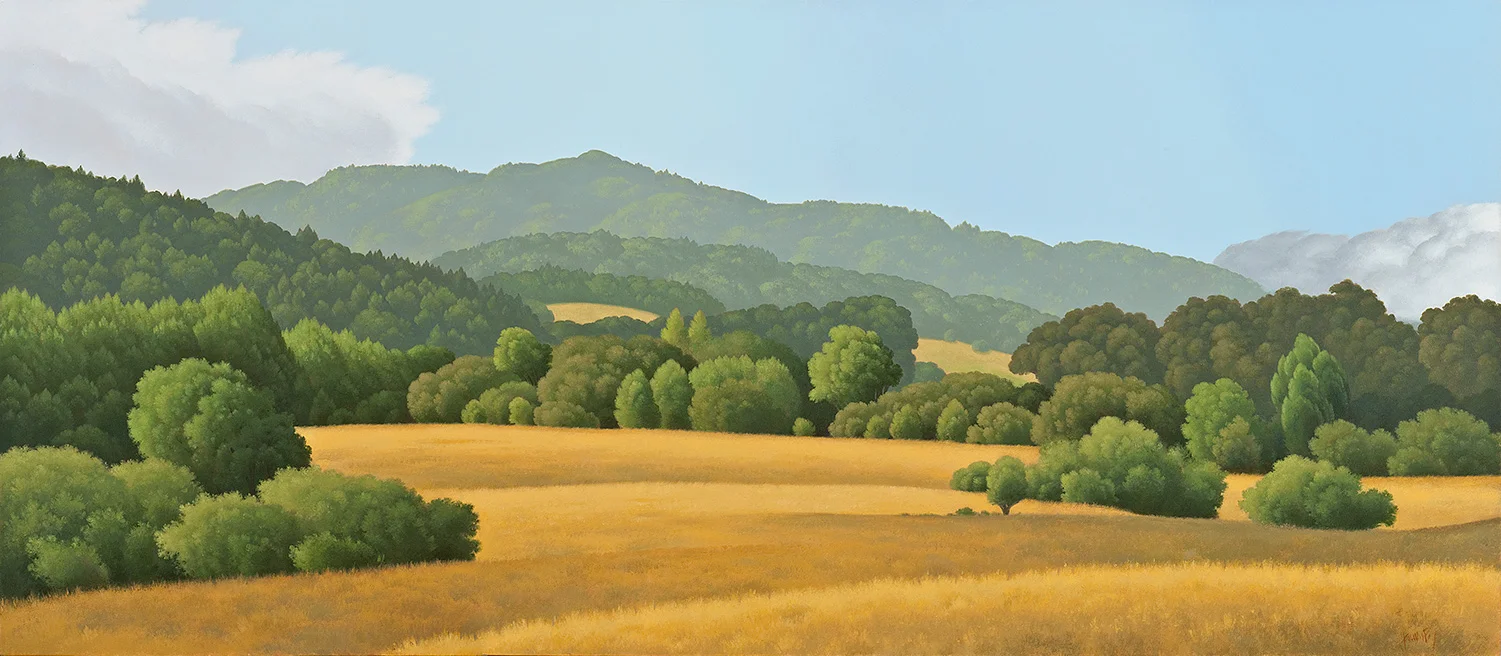 Clearing 35” x 80" Acrylic on canvas Private Collection
