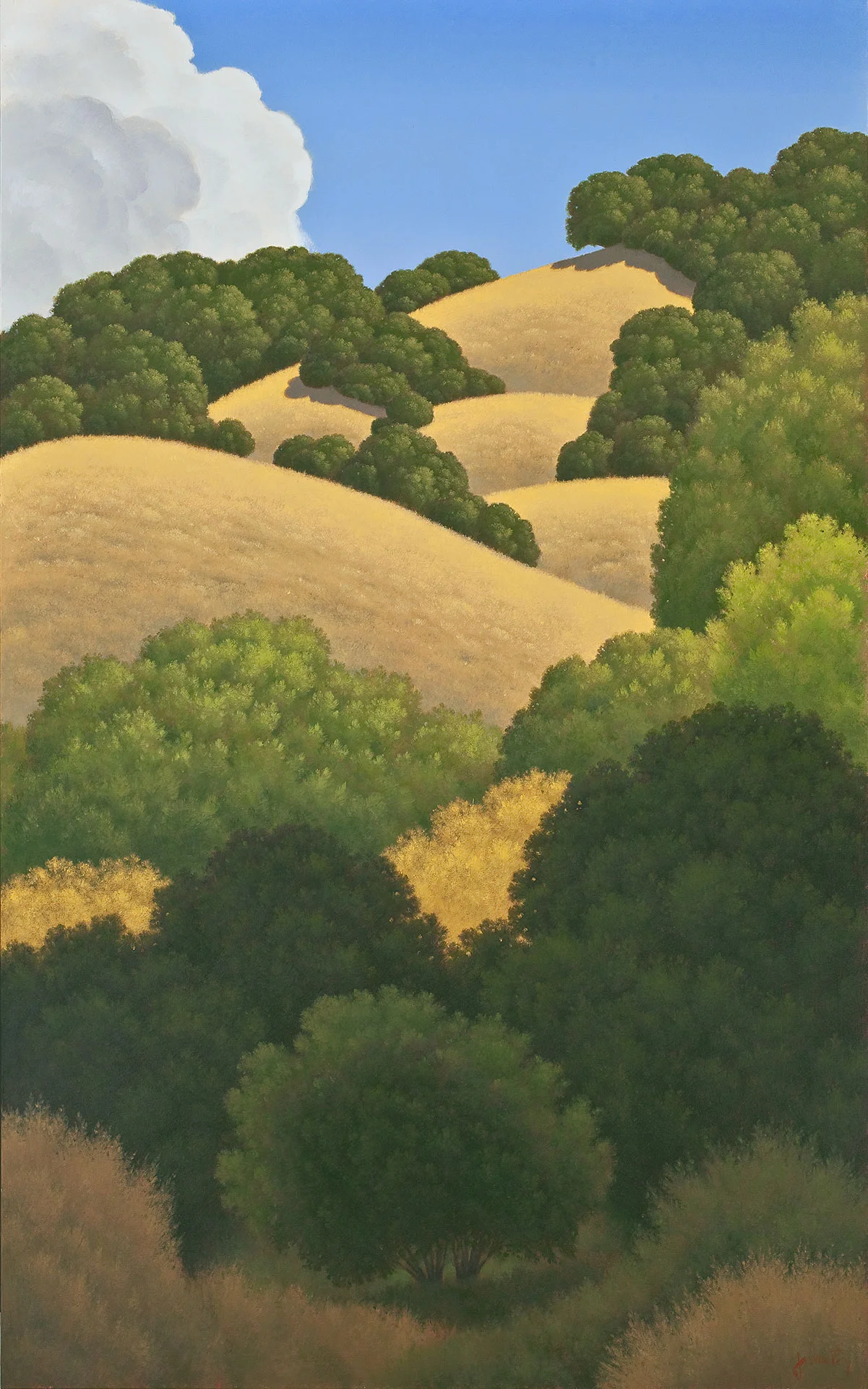 A Place of Gratitude #6 60" x 37.5" Acrylic on canvas