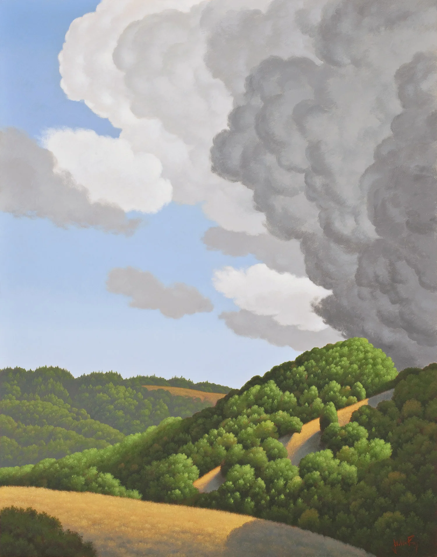 A Place of Gratitude #3 52" x 41" Acrylic on canvas Private Collection