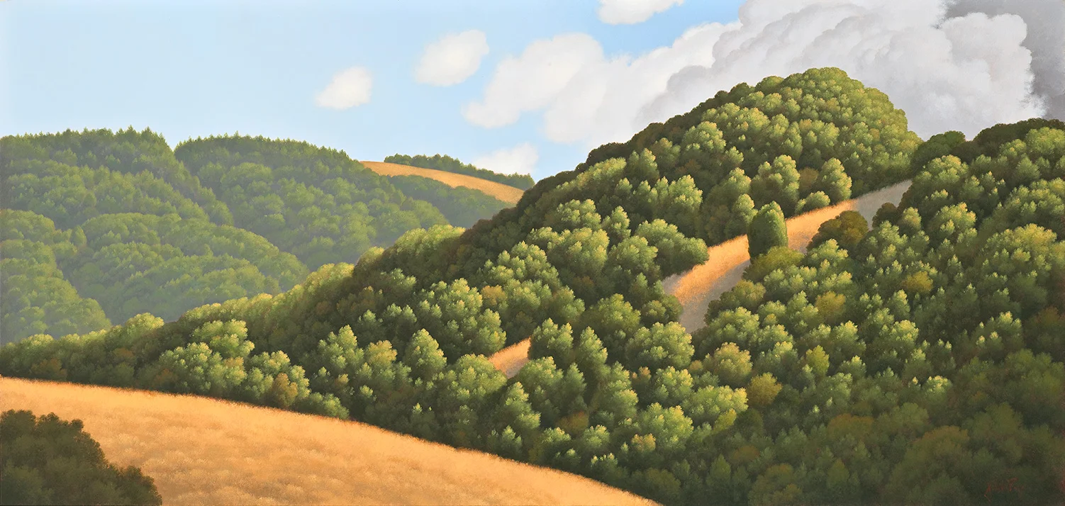 A Place of Gratitude #2 32" x 67" Acrylic on canvas Private Collection