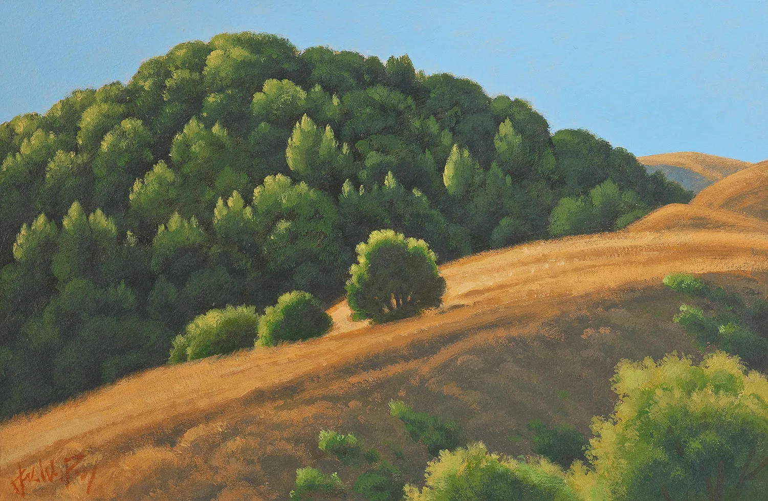 Study for A Place of Gratitude 10" x 15" Acrylic on paper Private Collection