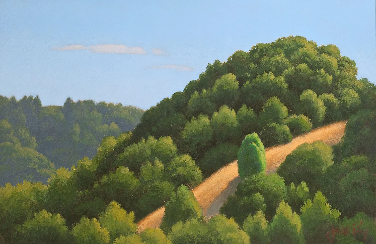 Study for A Place of Gratitude #2 10" x 15" Acrylic on paper Private Collection