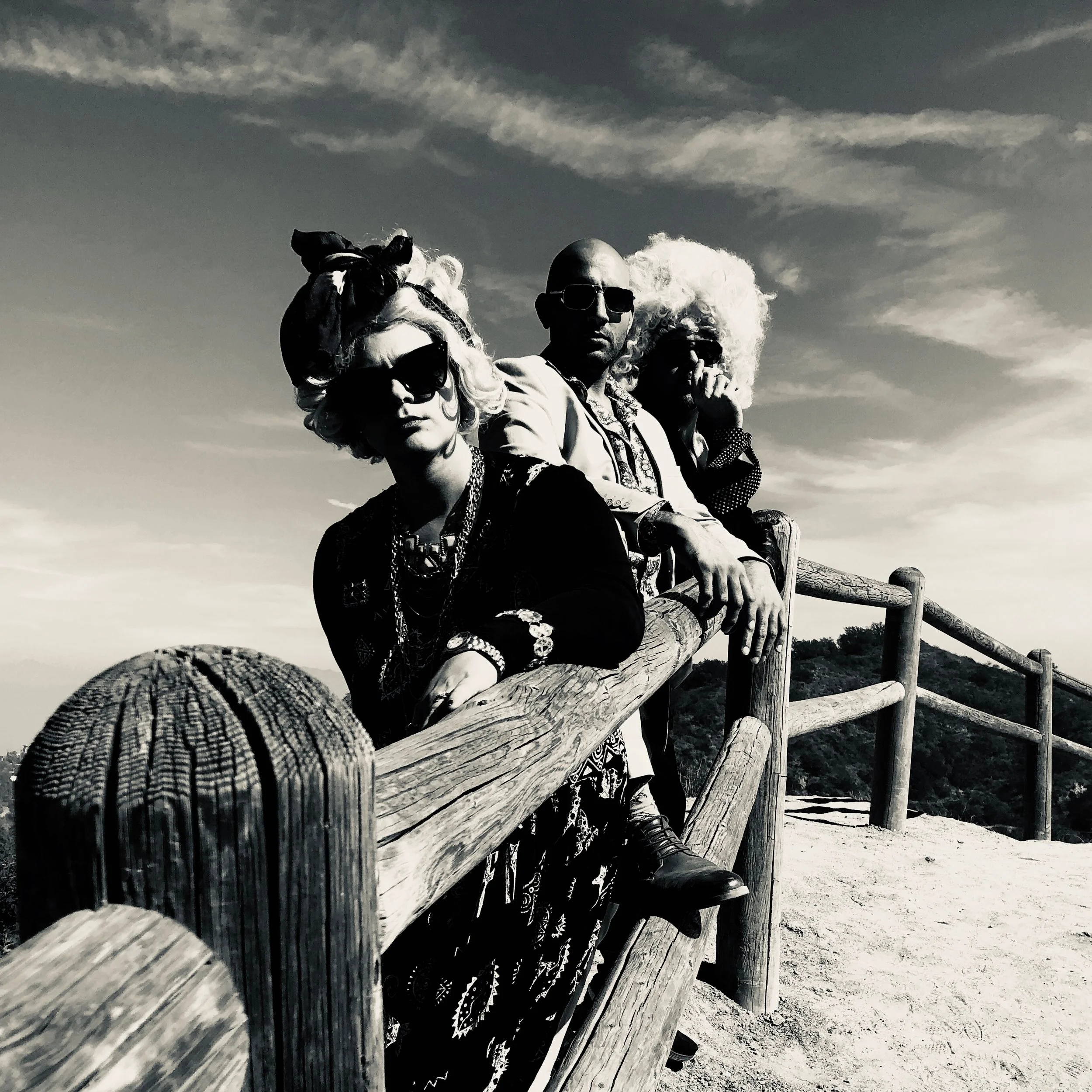 Darrian, Gabe Lumen &amp; Lou-ie, Mulholland Drive, LA, 2018