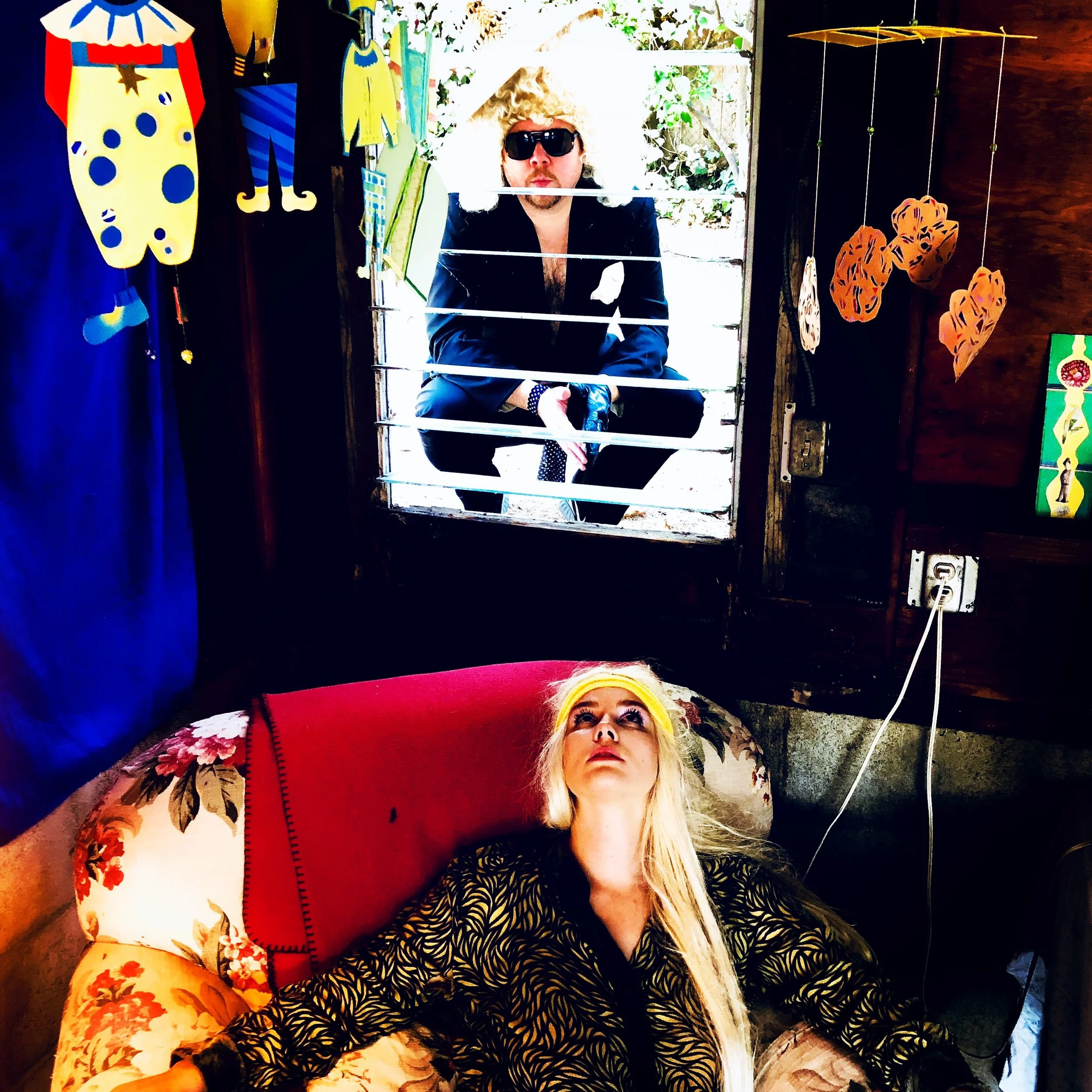 Lou-ie &amp; Darrian, Darrian's garage, Laurel Canyon, CA, 2018