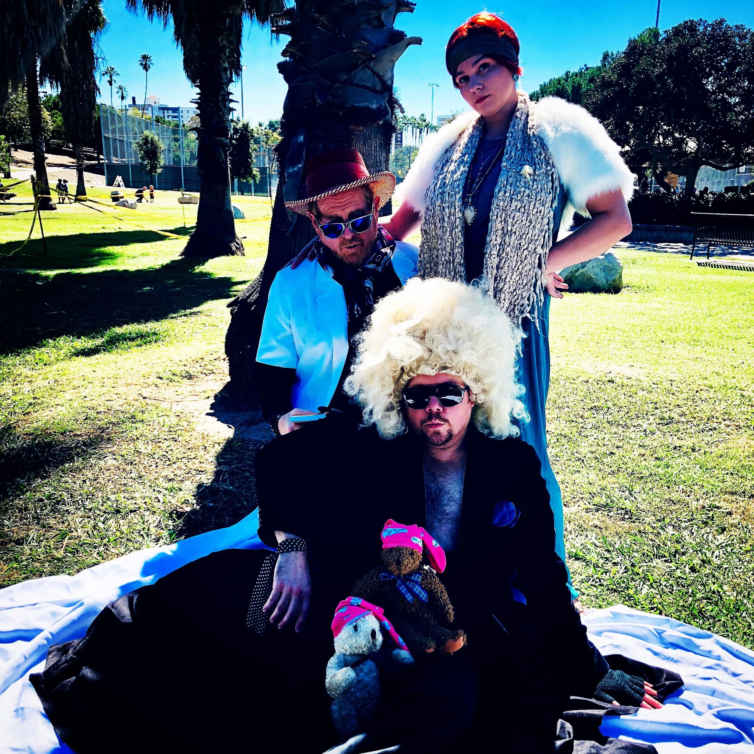 Dr. Ram Larramie, Lou-ie &amp; Darrian, Pan Pacific Park, LA, 2018