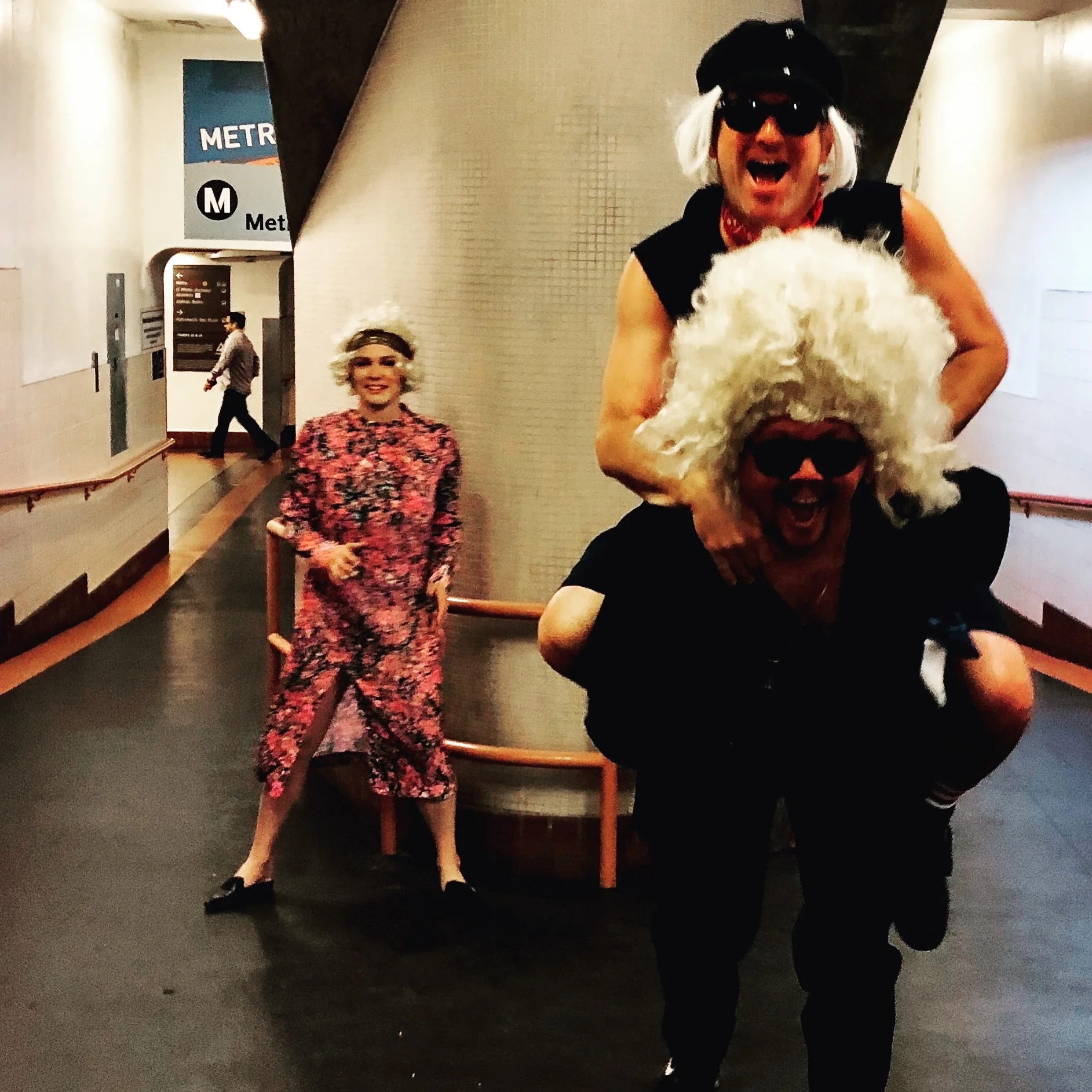 Darrian, Guy Man &amp; Lou-ie, Grand Central Station, LA, 2018