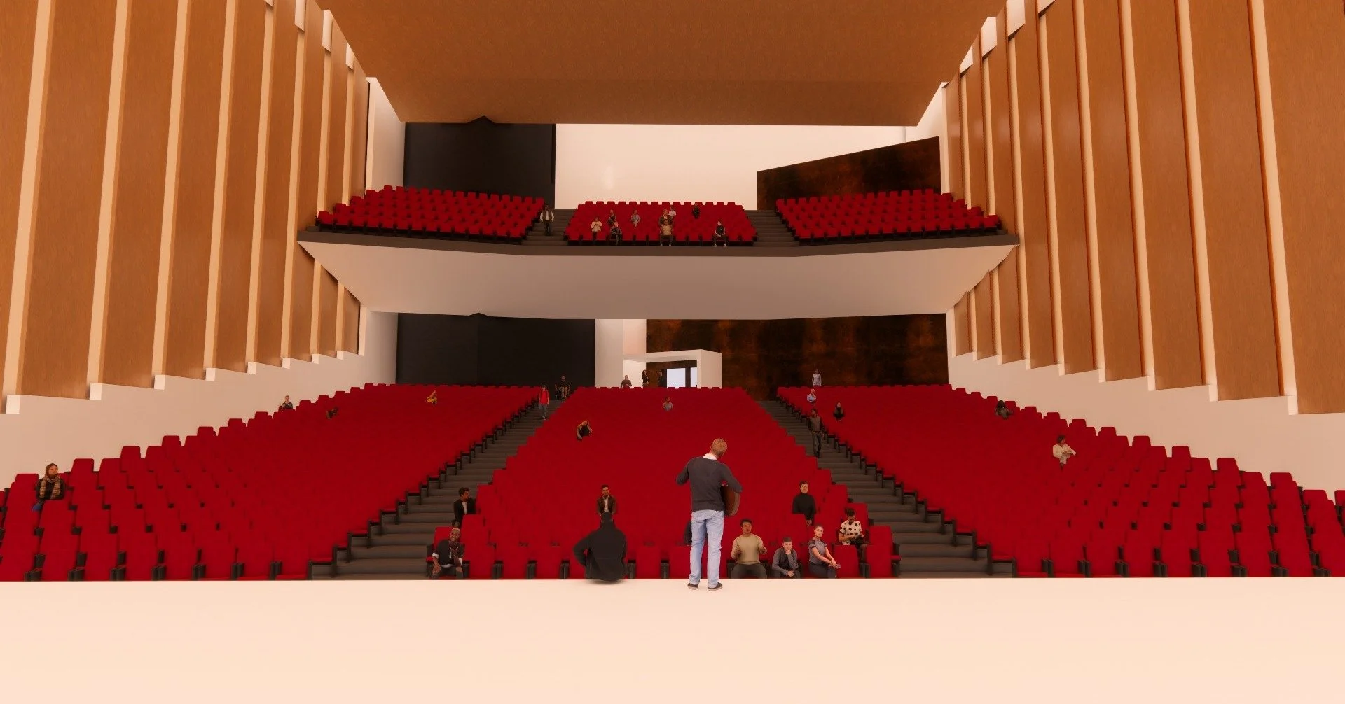 Harding Auditorium Institutional Architecture in Marion, Ohio