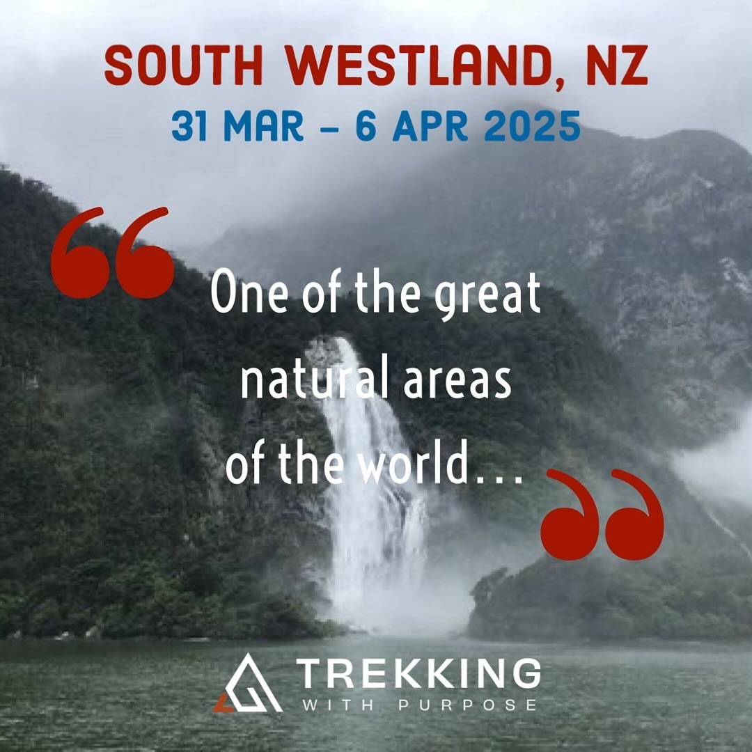 New Trek Announcement 📢

We are now offering a trek to one of the great natural areas of the world, the South Westland World Heritage Area, New Zealand 🇳🇿 

Here&rsquo;s the details:

🥾 Mar 31 - Apr 6, 2025

🥾Duration: 7 days

🥾 Group size: 8 -