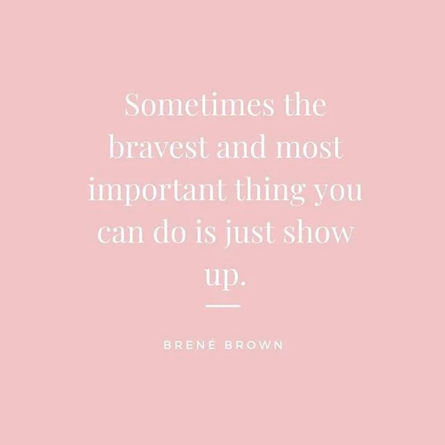 Just showing up can look different for each of us.  If that means you got out of bed today, great job! 
If that means you saved someone, great job! 
We often compare our level of success by society standards and that leads to feeling unsuccessful or 