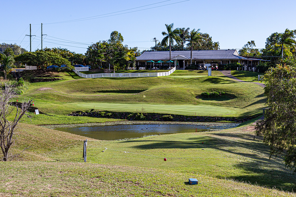 The 9th/18th hole is a challenge for most players