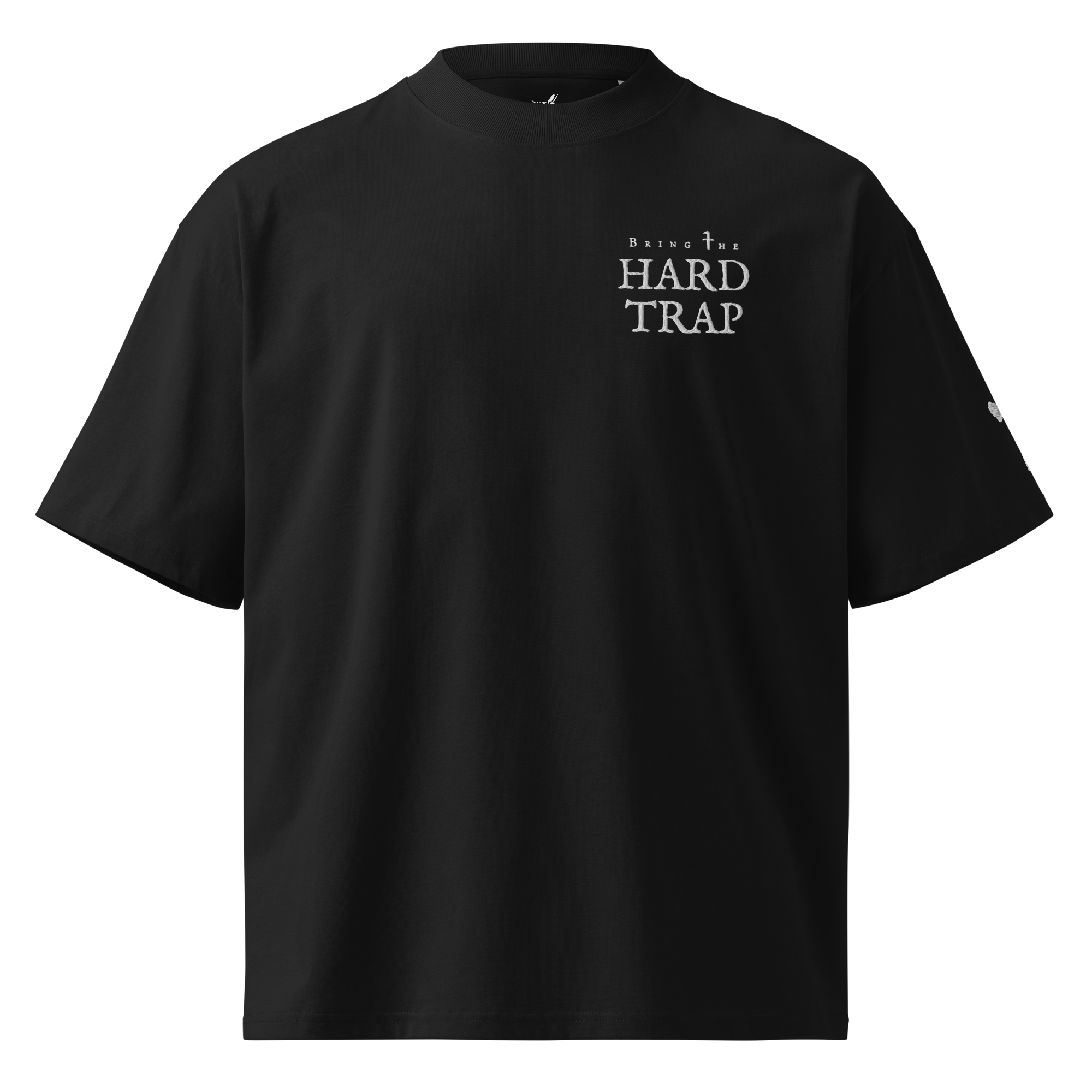 unisex-organic-oversized-high-neck-blaster-2.0-t-shirt-black-front-6a4d4716483b8.png