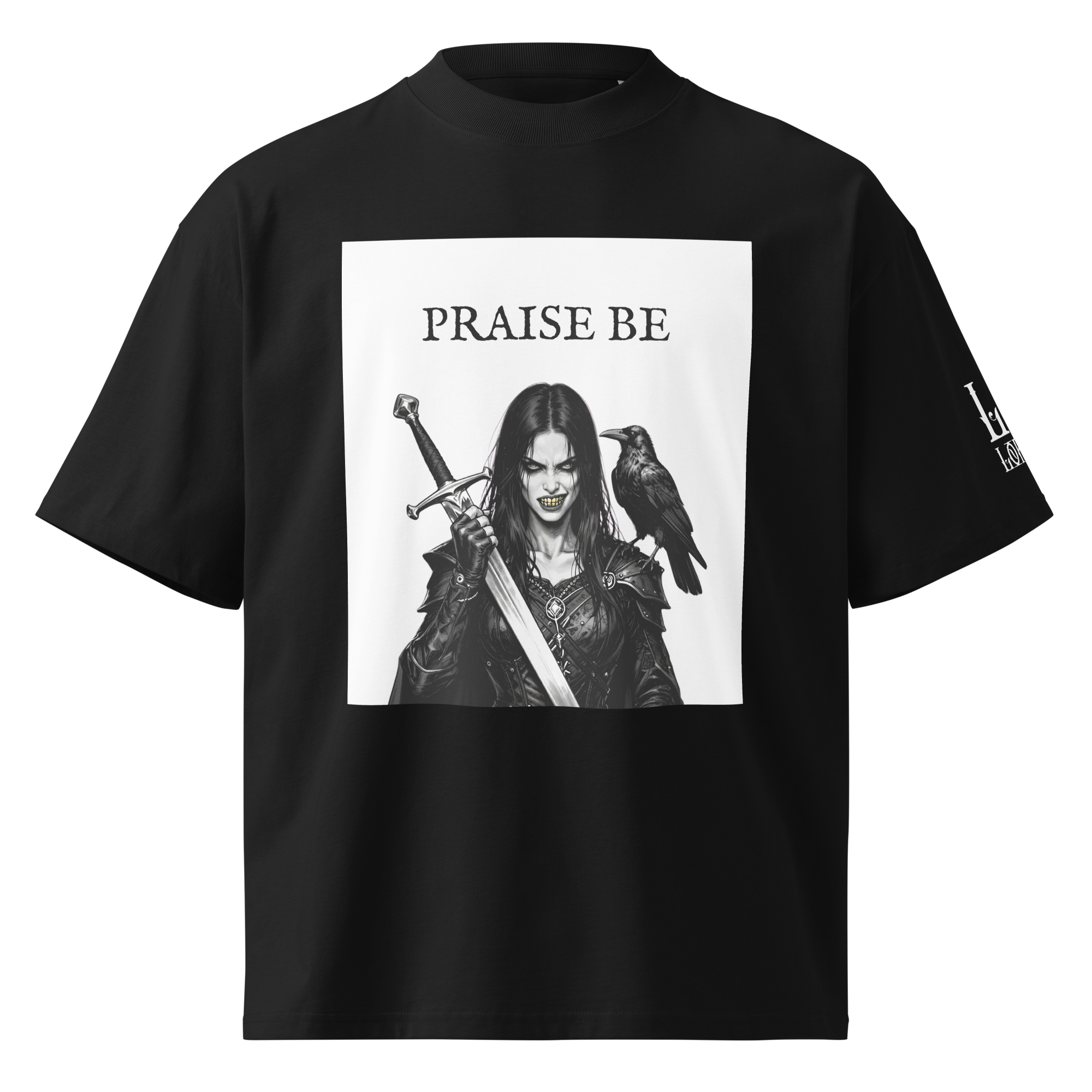 unisex-organic-oversized-high-neck-blaster-2.0-t-shirt-black-front-6a51662224ae7.png