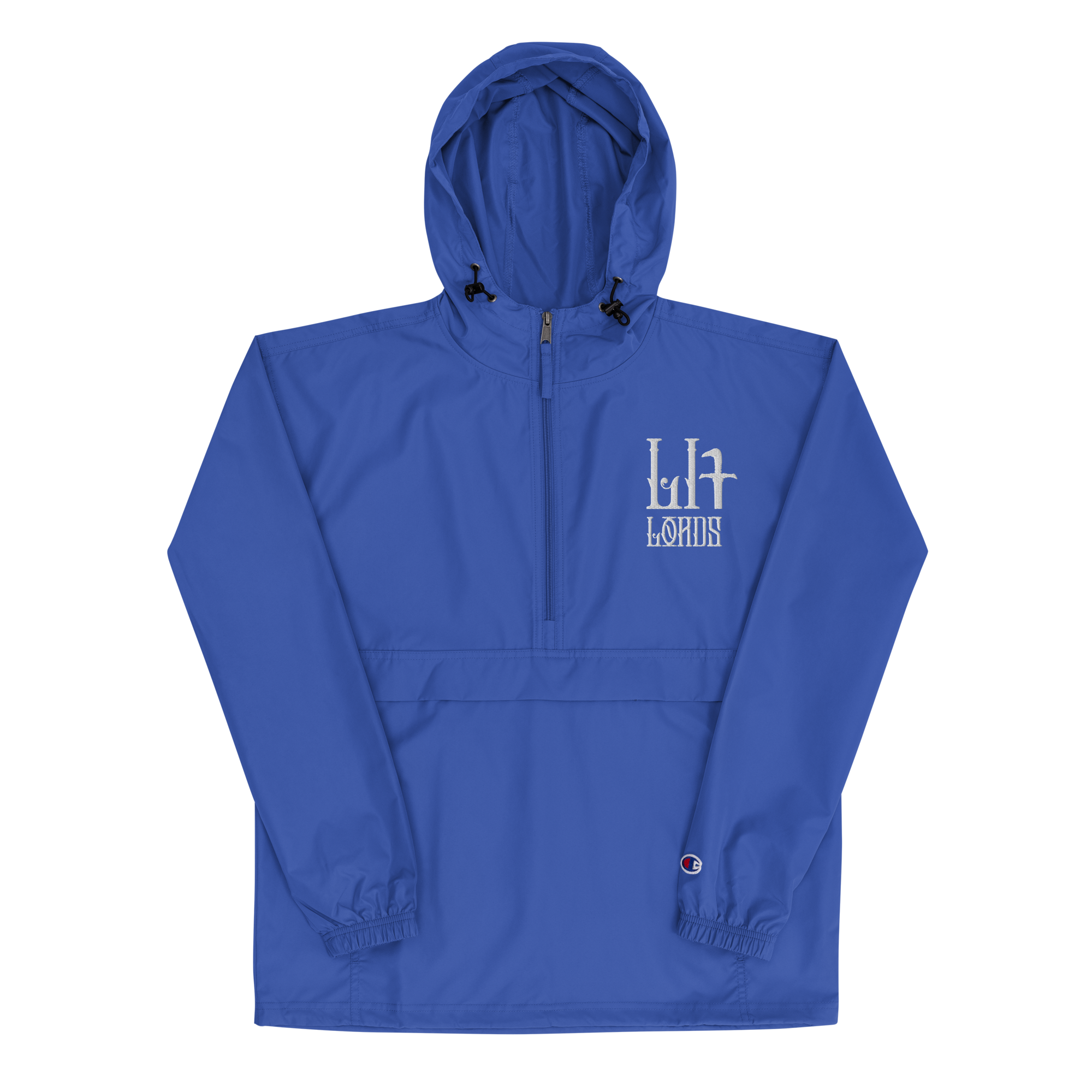 unisex-champion-packable-anorak-royal-blue-front-6a56248ae35c2.png