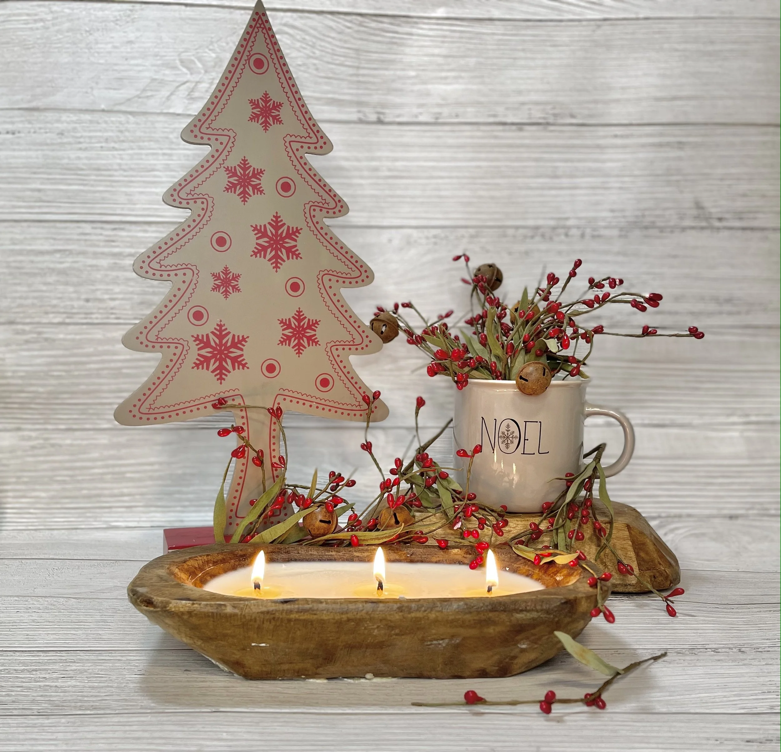 Joy Dough Bowl Candle