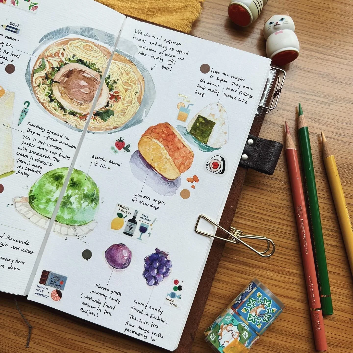 Food at Tokyo, part 5 🍙🍡🍢🍵🍣🍱🍜🍘

🙋🏻 always has such fun time drawing food, cause the spreads would always be so colorful. 

Everything we had at Tokyo was a delight, and we&rsquo;re not just talking about the hot restaurants on our itinerary