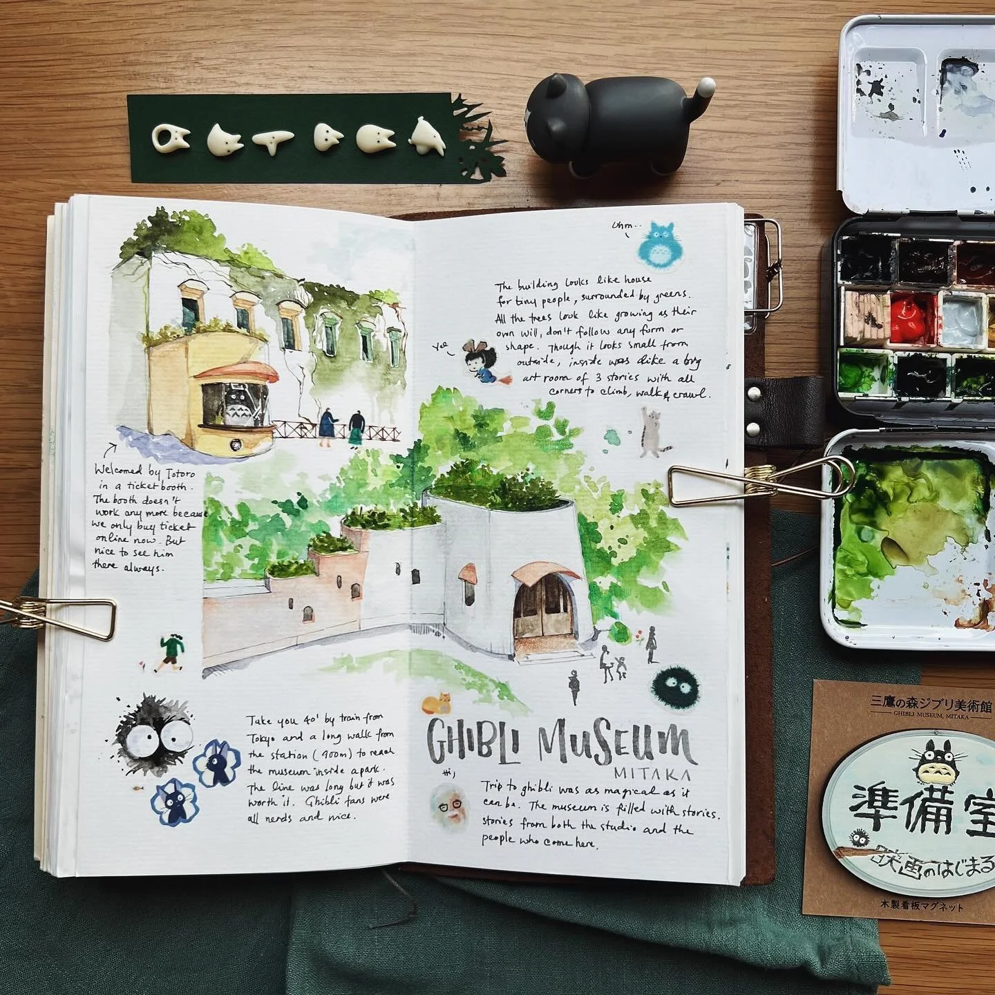 Here comes one of our favorite spreads and places in Tokyo: Ghibli Museum ✨✨✨

Getting a ticket here was so so hard even though we had planned for it months before. The trip took ~40min by train and a nice long walk through a serene neighborhood to g