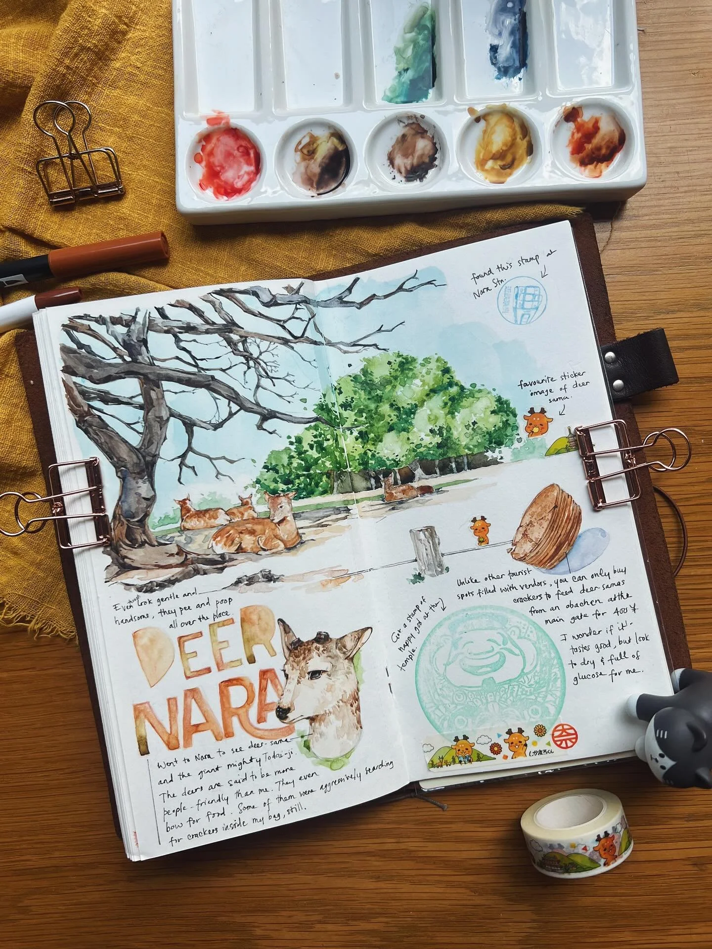 It was 🙋🏻&zwj;♀️&rsquo;s first visit to Nara, and we had so much fun.

The deers are hilarious - one moment they politely bow and greet you, the next they shamelessly follow you for more food. Luckily, they&rsquo;re not aggressive enough to bite yo