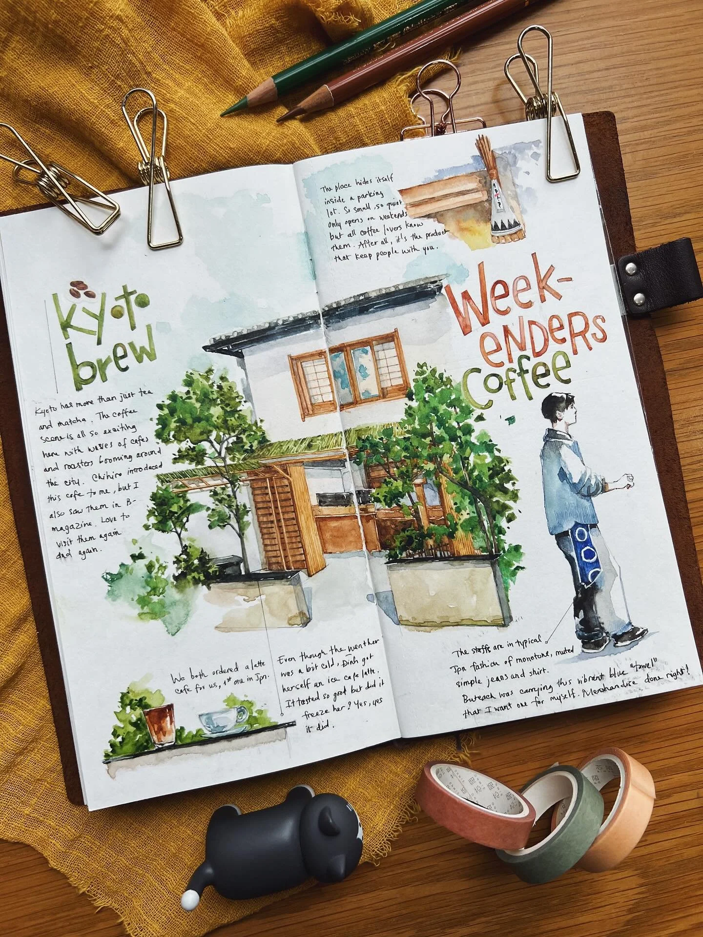 Saw our friends going to @weekenders_coffee today 🫠

We stopped by here on our very first day in Kyoto. Even though it&rsquo;s tucked into a tiny corner of a parking area and attracts plenty of customers, the space never felt crowded or noisy. There