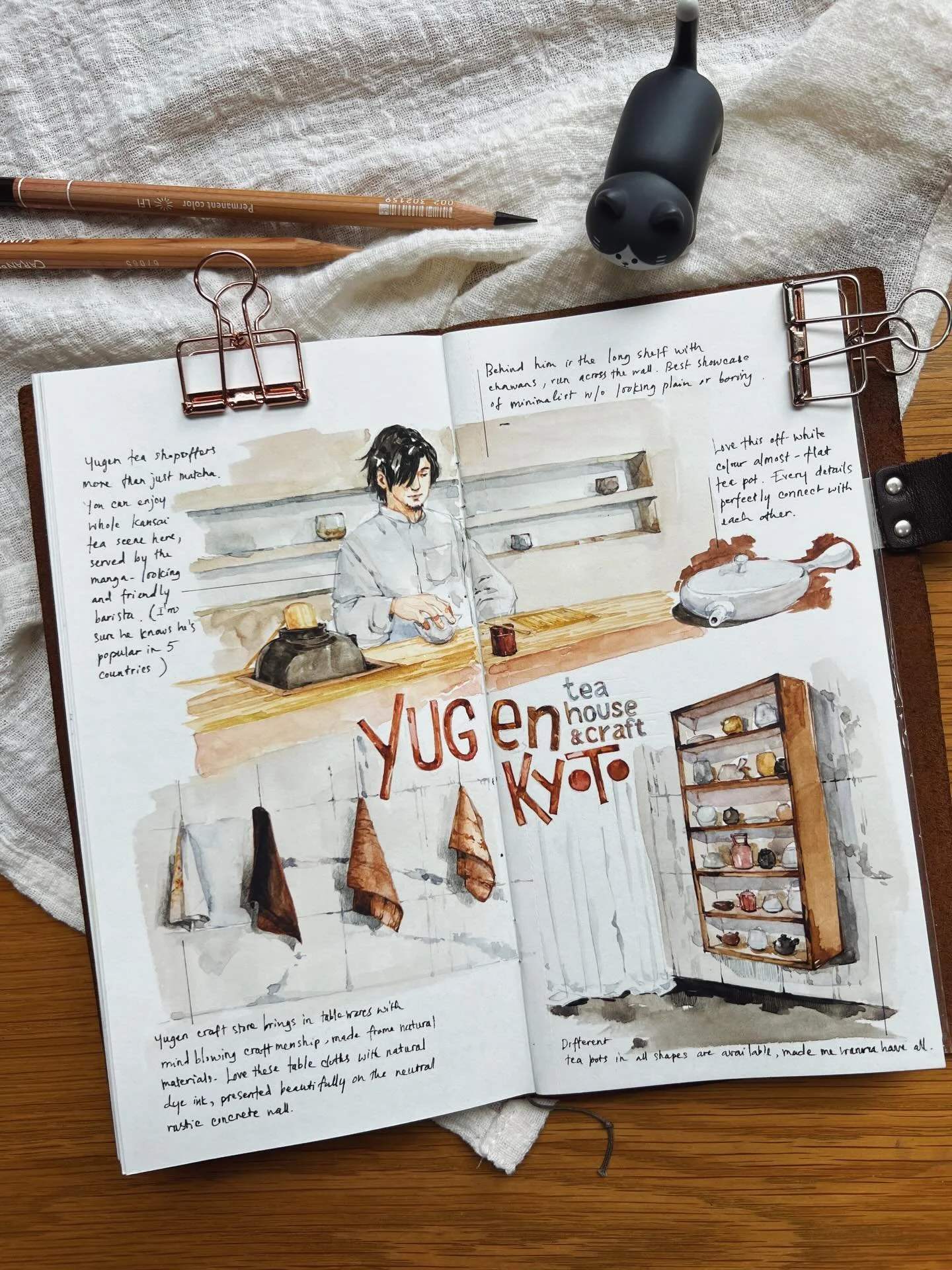 On the day that we stroll around Kyoto, Chihiro took us to this tea house. She sure knows our taste perfectly, for we immediately recognized this place. We&rsquo;ve had Yugen&rsquo;s matcha before, and been reading about the tea house from Chihiro&rs