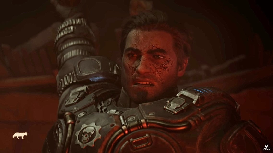 New work&mdash;-&gt;Gears Of War: EDay
So Marcus came to our office and he seemed to be a nice guy.