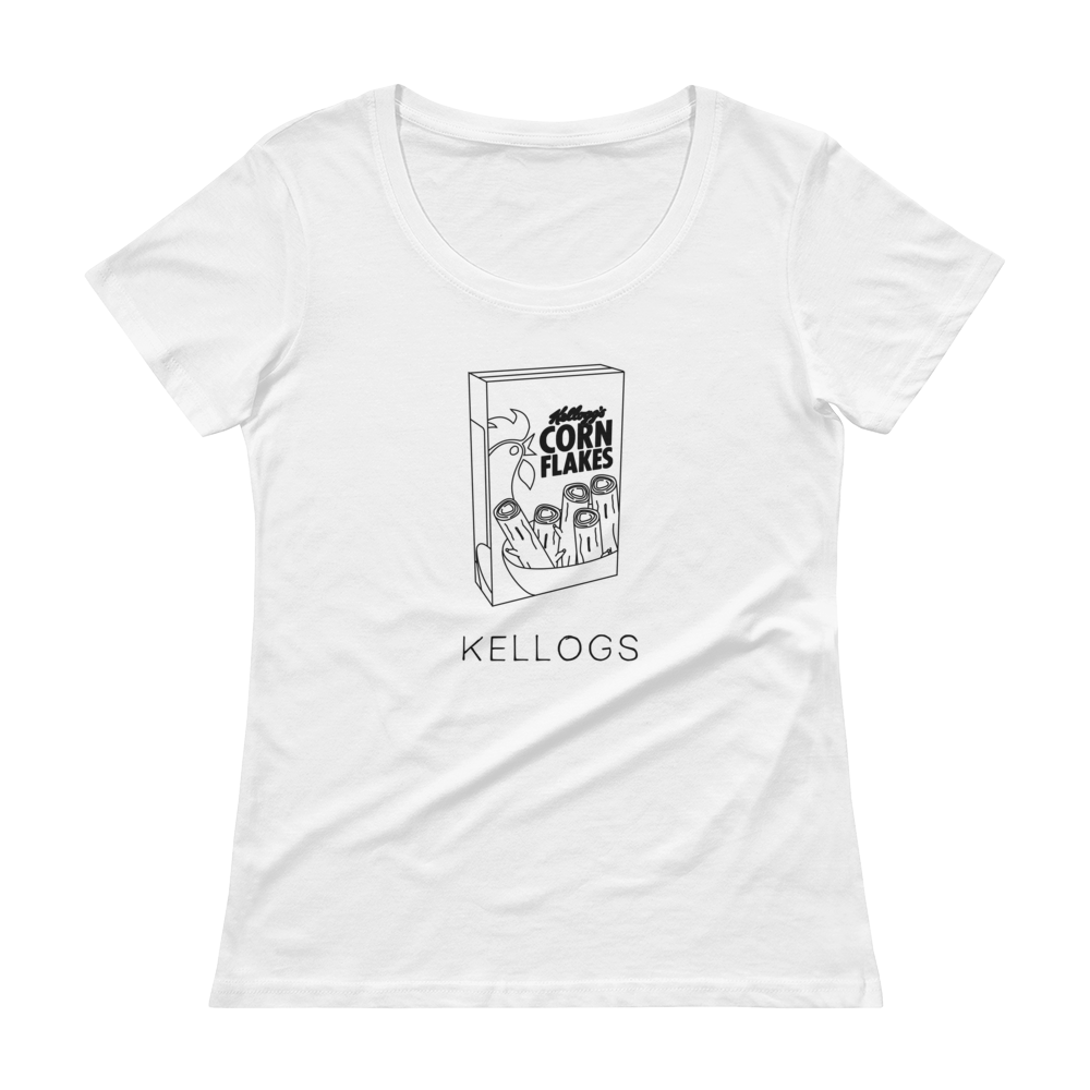 Scoopneck Sally | White