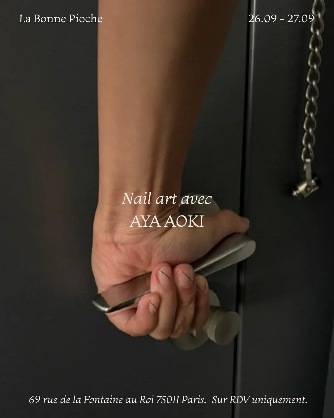 Nous sommes heureuses d&rsquo;accueillir Aya Aoki (@kamiise ) pour une session de Nail art unique. Sa philosophie selon laquelle &laquo; le design est r&eacute;alis&eacute; en fonction de la forme des ongles &raquo; va au-del&agrave; du simple nail a