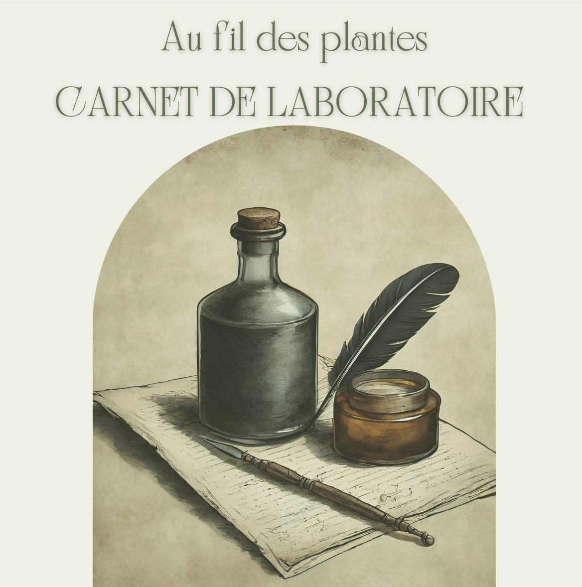 Au fil des plantes carnet de laboratoire